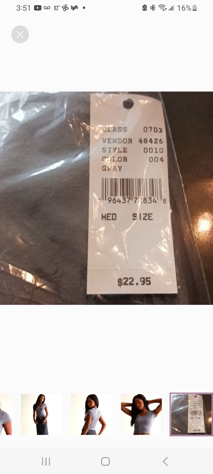 Other Est. PAC 1980 Evolve V-Neck T-Shirt Size M / US 6-8 / IT 42-44 - 5 Thumbnail
