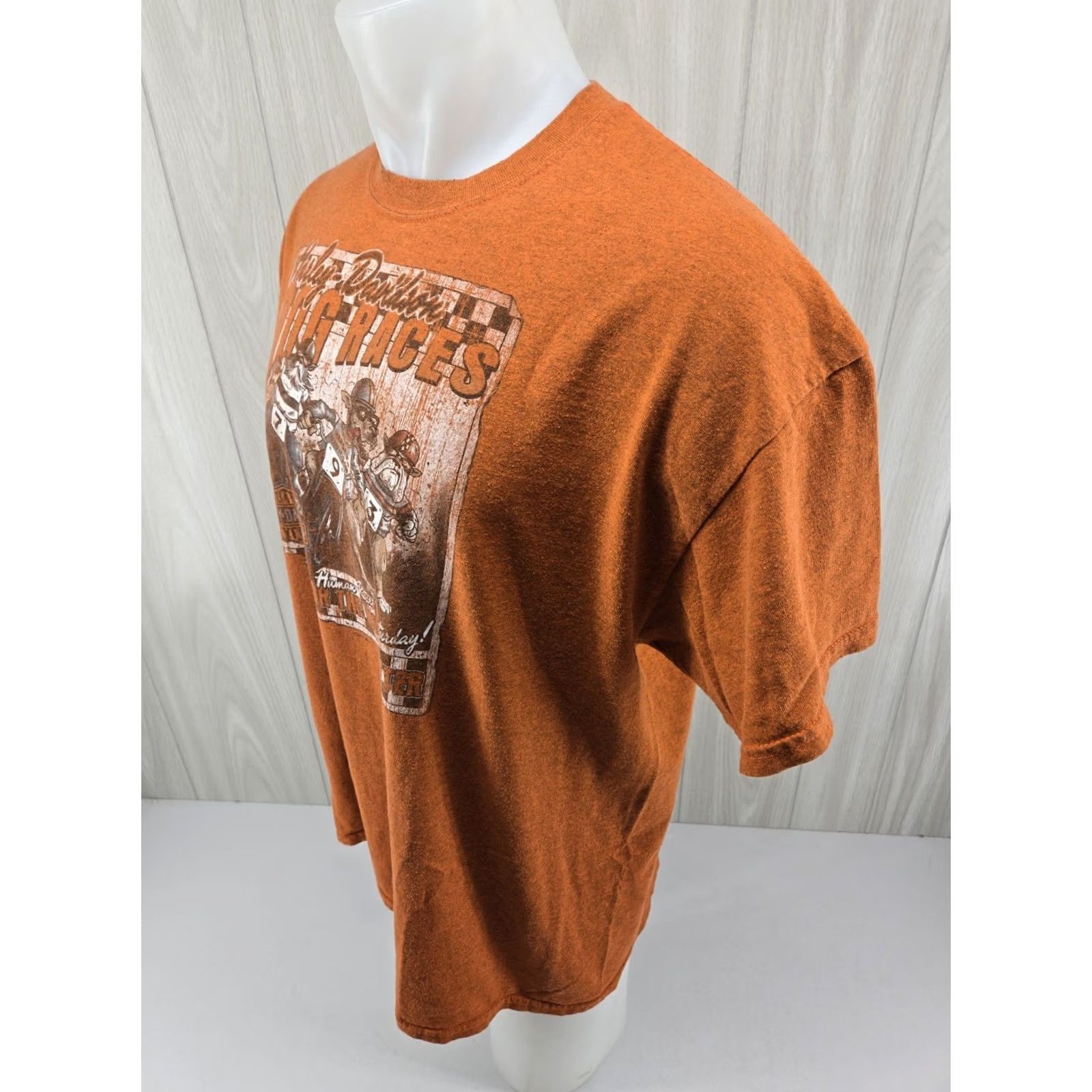 Harley Davidson Maverick Harley-Davidson Orange T-Shirt Dallas Texas Men's XL DBL Sided Graphic Shirt Size US XL / EU 56 / 4 - 6 Thumbnail