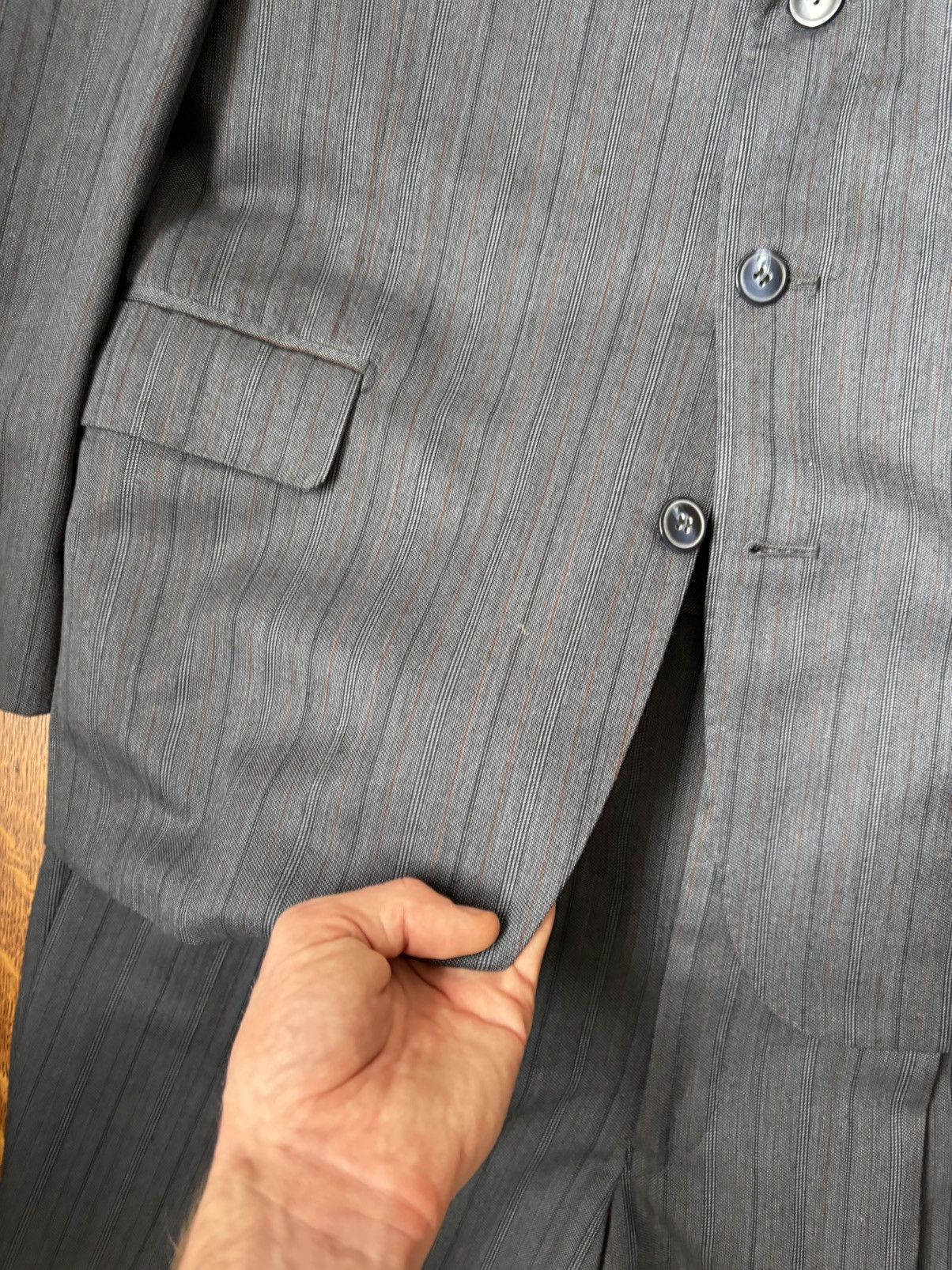 Vintage Vintage 2 Piece Suit Set 1980s Two Piece Suit 1990s 3 Button Size 42R - 18 Thumbnail