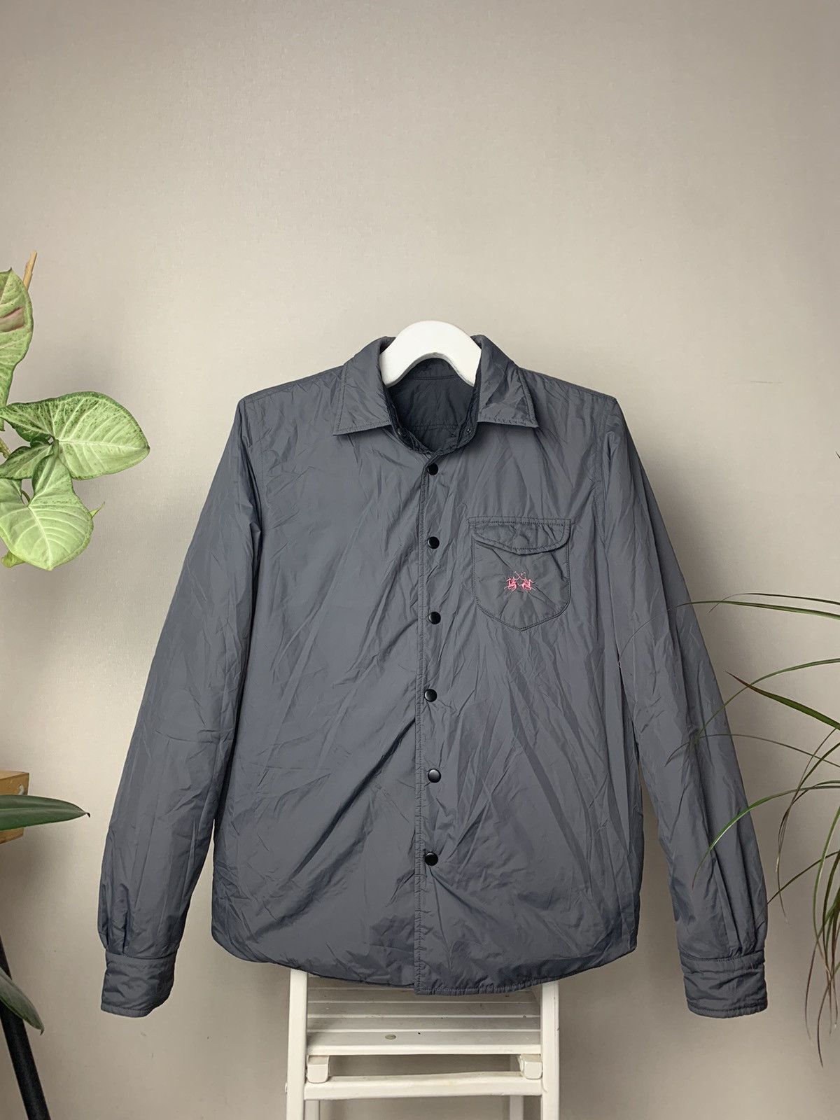 La Martina × Polo Ralph Lauren × Vintage La Martina Vintage Nylon Reversible Quilted Overshirt Jacket Size US M / EU 48-50 / 2 - 2 Thumbnail