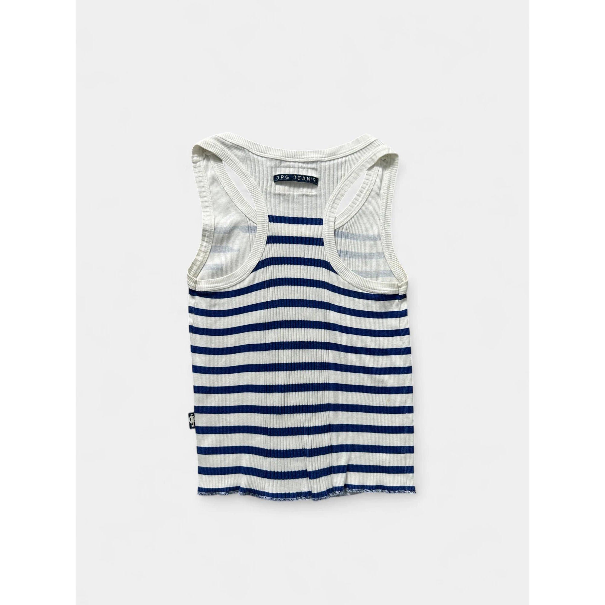 Jean Paul Gaultier Jean Paul Gaultier Mariniere Striped Tank Top Size US M / EU 48-50 / 2 - 2 Thumbnail