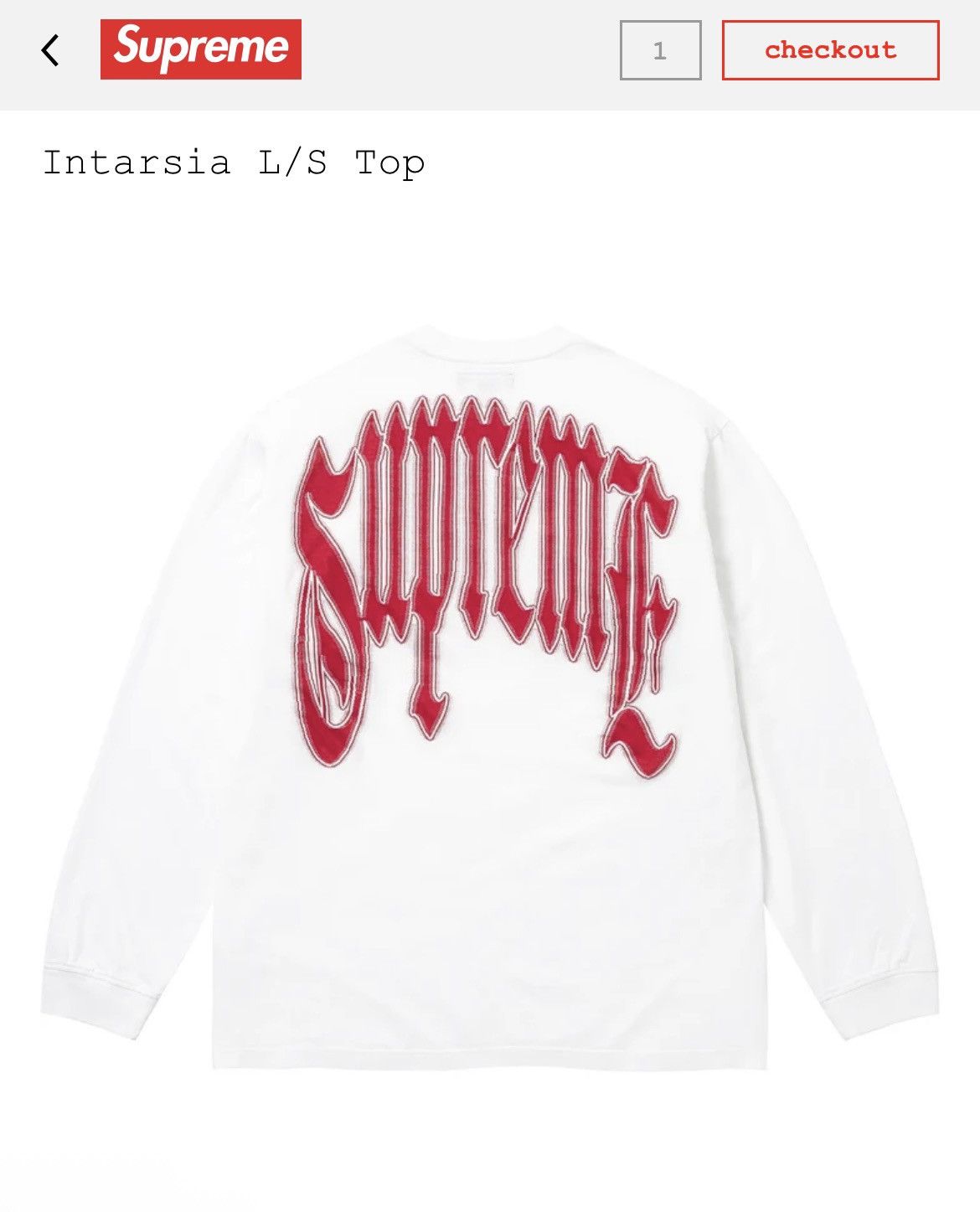 メンズ Supreme 99 L/S Football Top 白 L