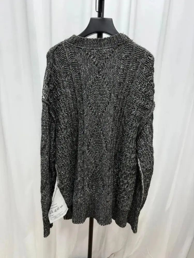 Maison Margiela 6XL Maison Margiela MM6 Leather Patch Knitwear Sweater-2505 Size US XL / EU 56 / 4 - 4 Thumbnail