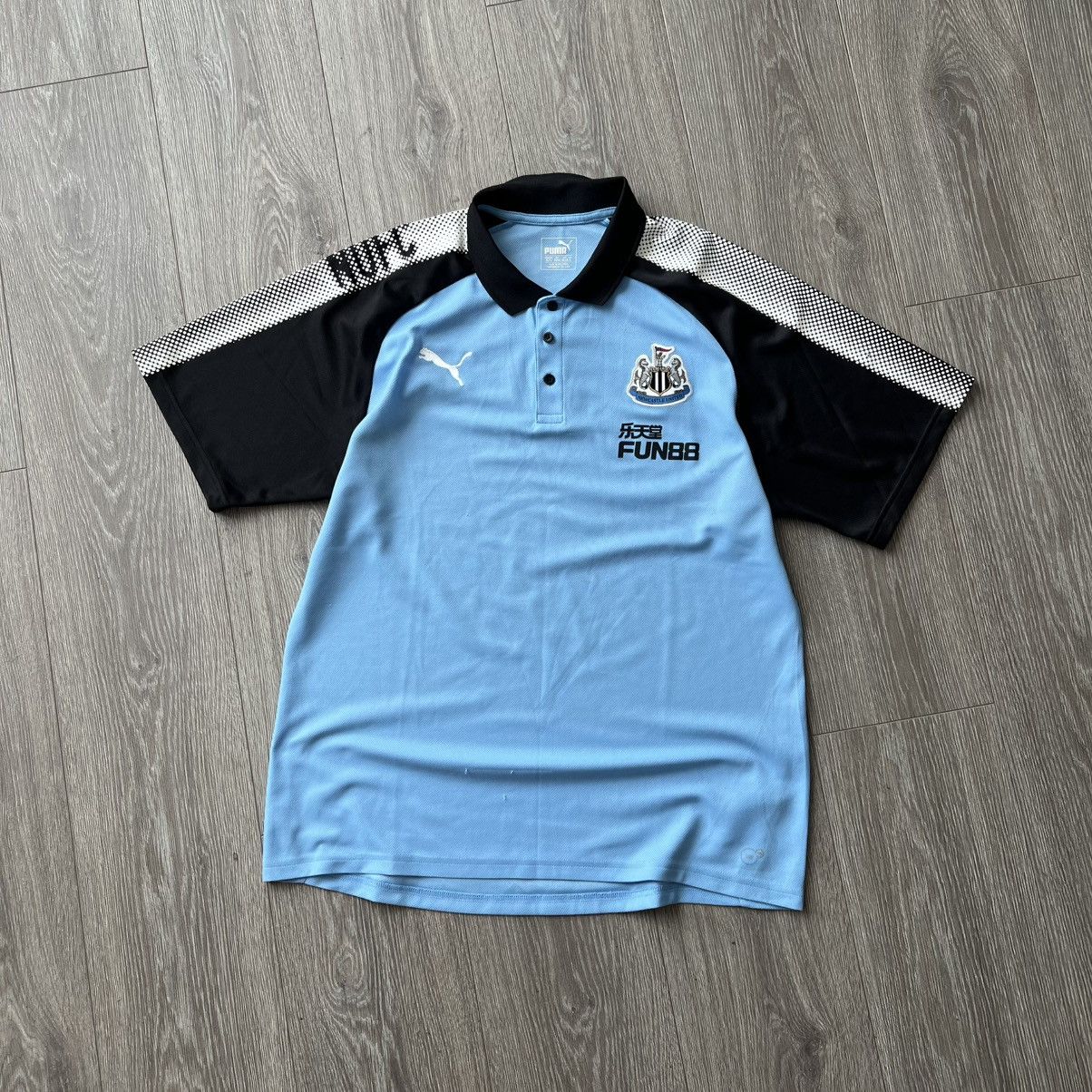 Puma 2017-18 Newcastle Puma Polo Shirt Soccer Jersey Tee Size US XL / EU 56 / 4 - 1 Thumbnail