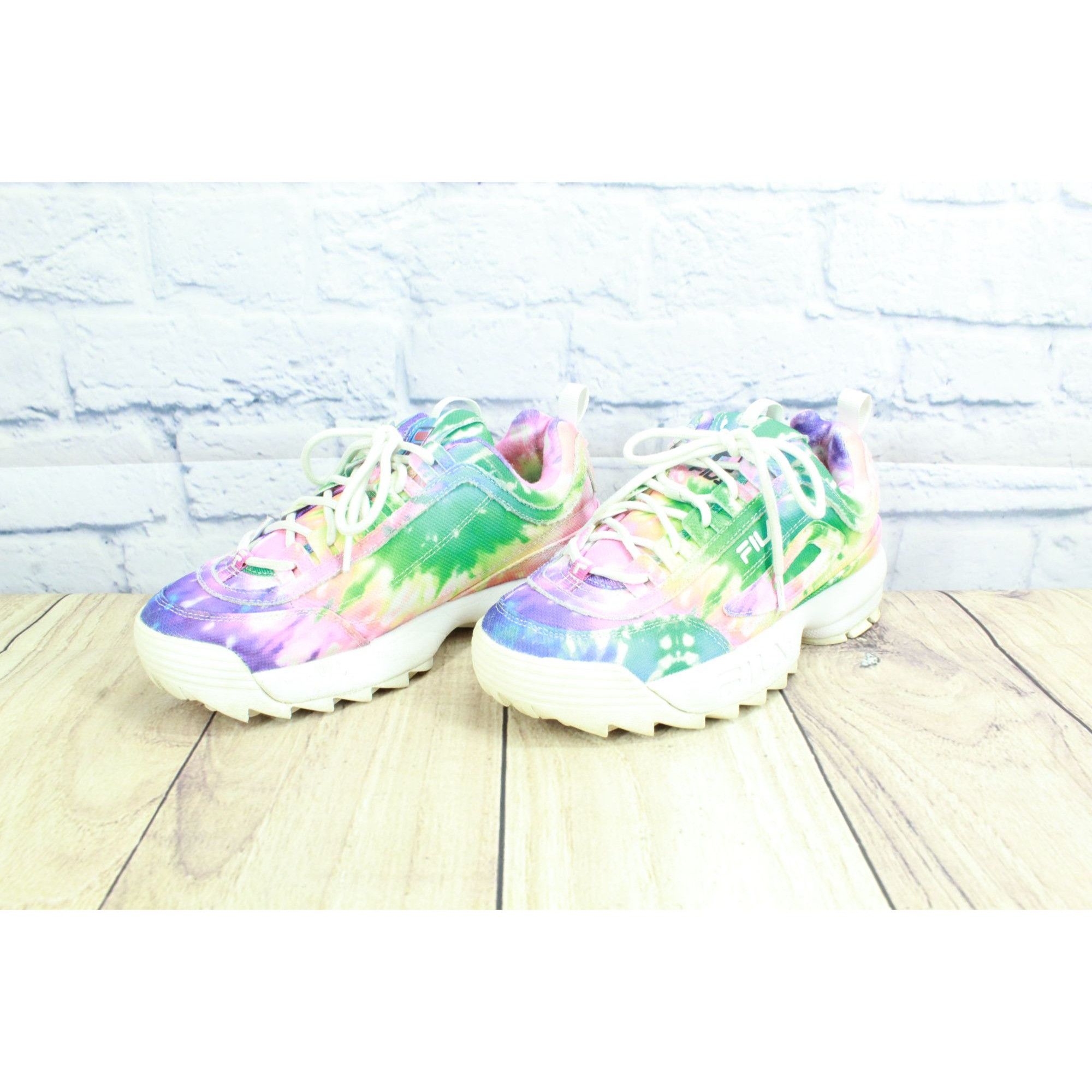 Tie dye fila shoes sales