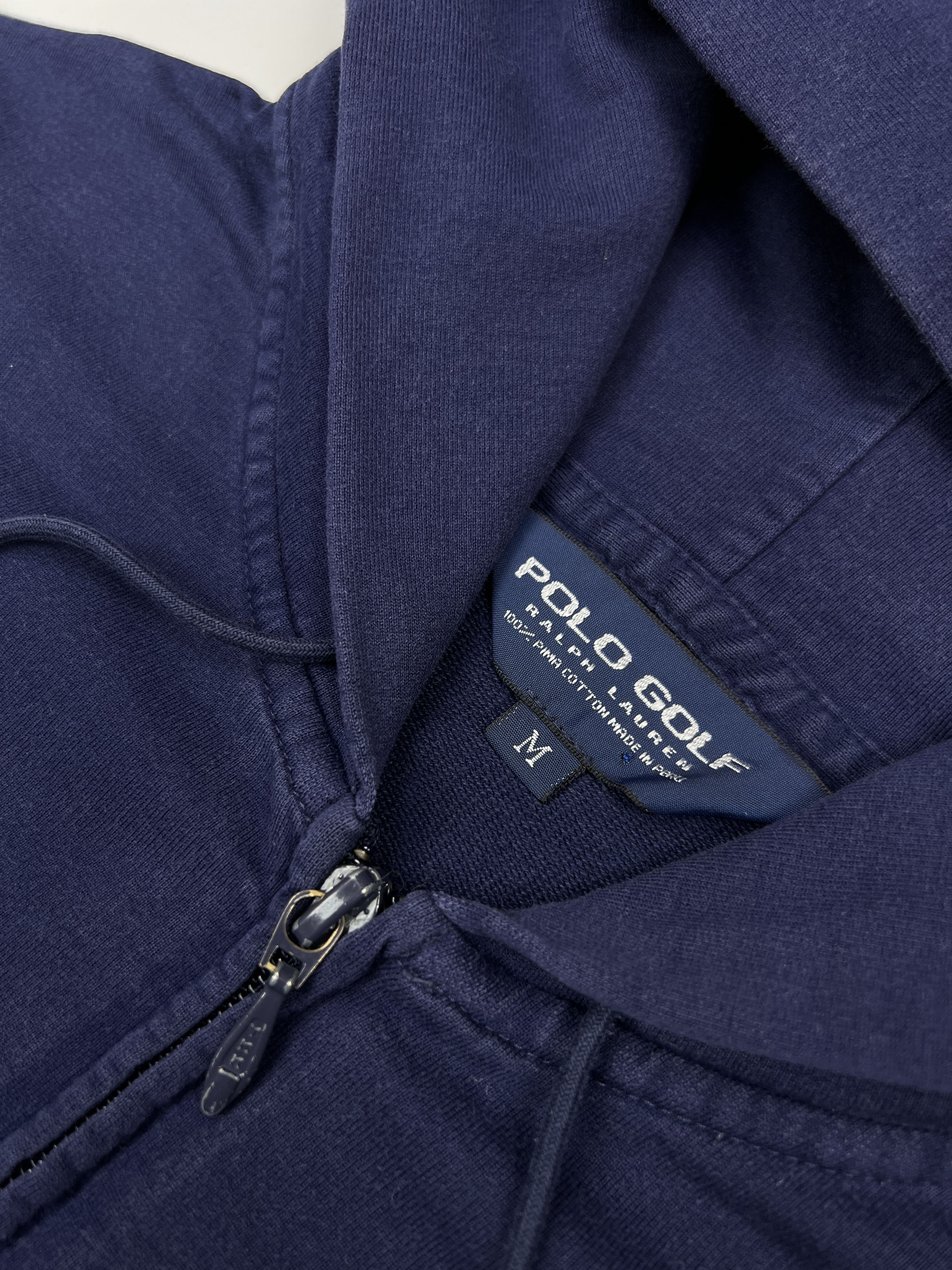 Polo Ralph Lauren Y2K Ralph Lauren Golf Full Zip Navy Cotton Hoodie Size US M / EU 48-50 / 2 - 8 Thumbnail