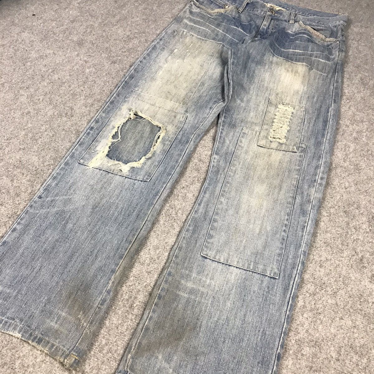 Japanese Brand JAPANESE BRAND JAPAN STYLE DISTRESSED PANTS Size US 32 / EU 48 - 4 Thumbnail