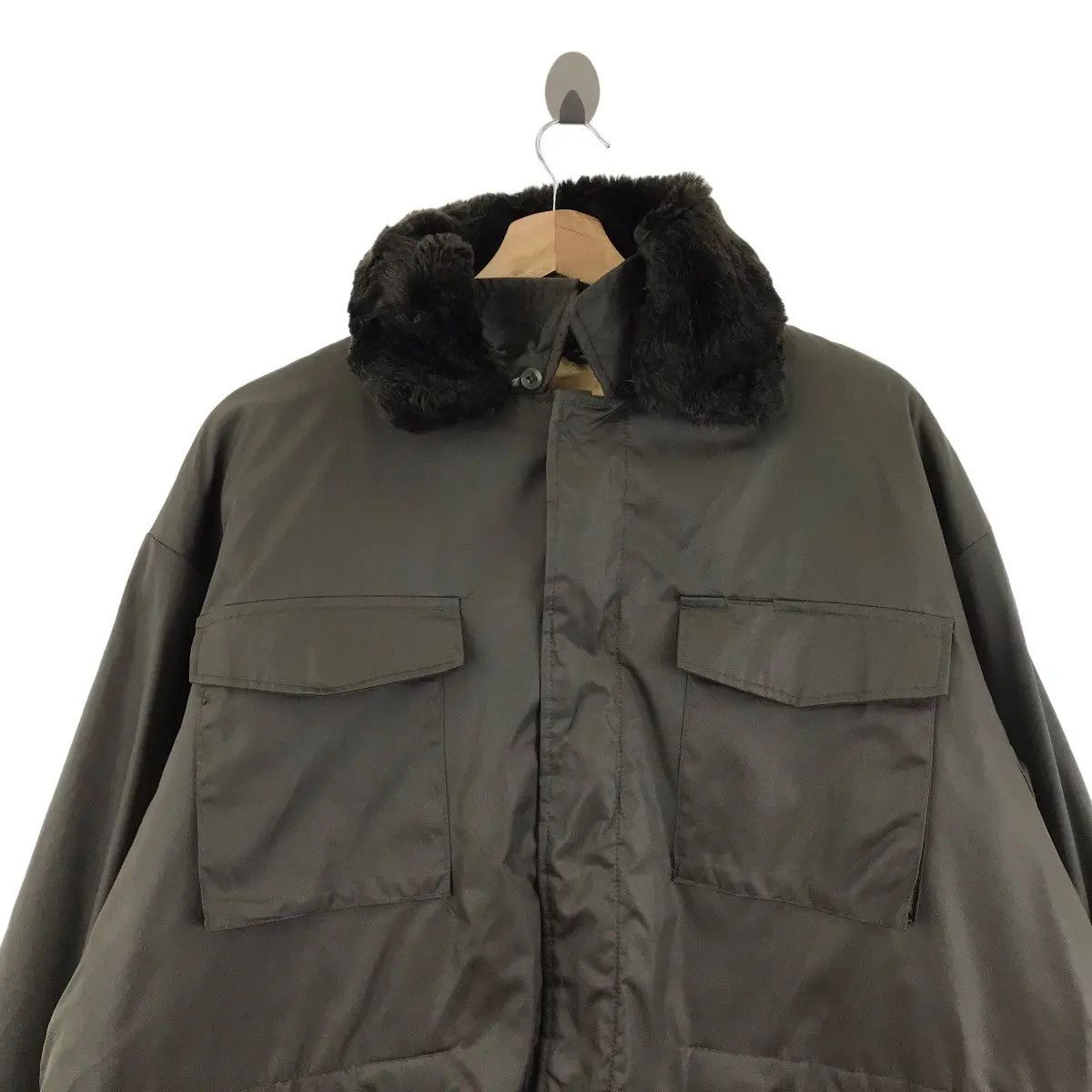 Vintage Vintage 80’ JAPAN WINTER SHEARLING Windbreaker Jacket Size US XL / EU 56 / 4 - 3 Thumbnail