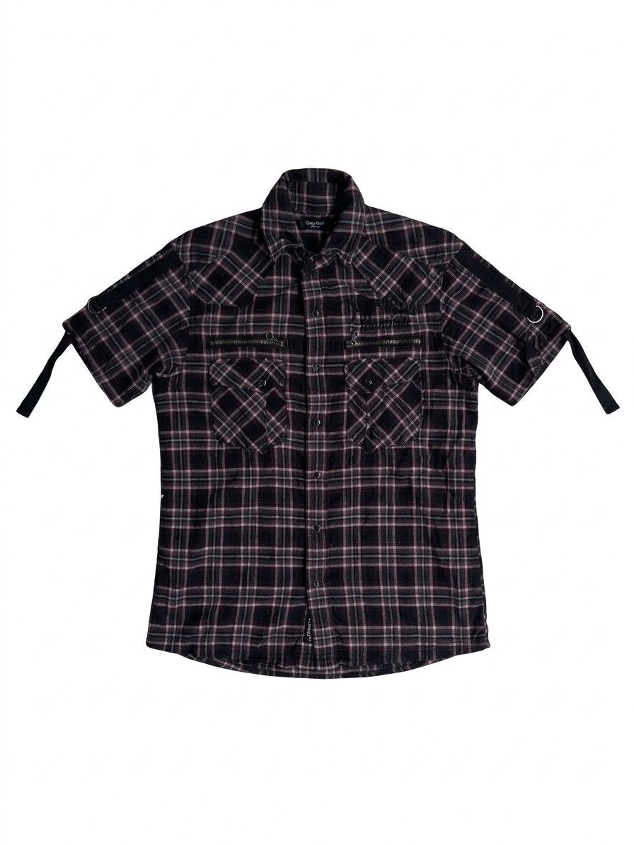 Japanese Brand Vkei style plaid gothic punk shirt Size US S / EU 44-46 / 1 - 1 Thumbnail