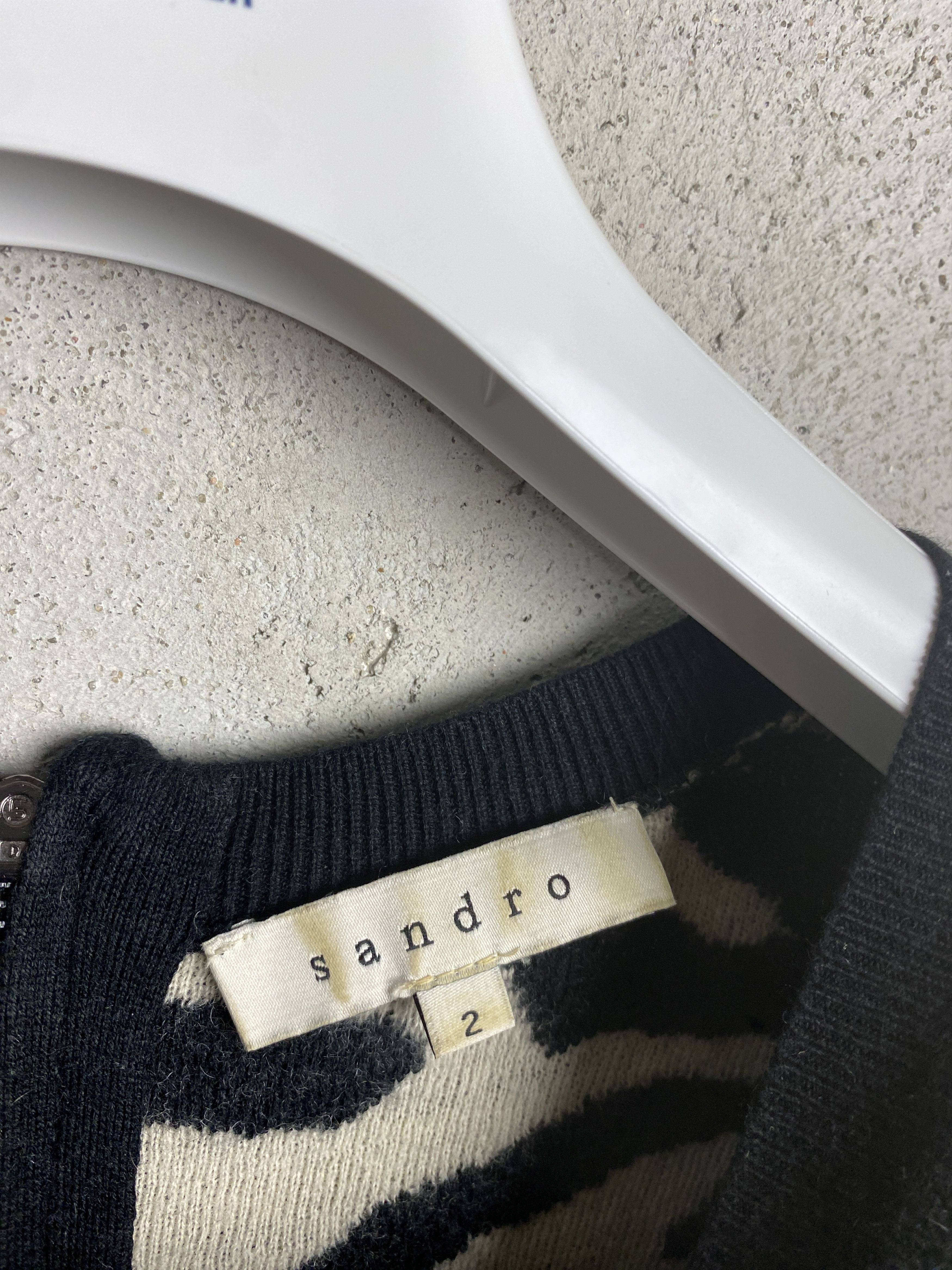 Sandro Sandro print wool blend sweater knitwear Size M / US 6-8 / IT 42-44 - 3 Thumbnail