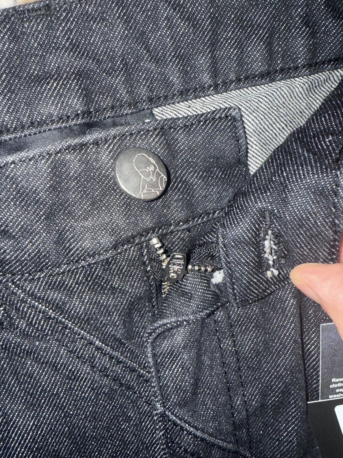 Derschutze Derschutze “Yakuza” raw denim black 02 Size US 26 / EU 42 - 3 Thumbnail