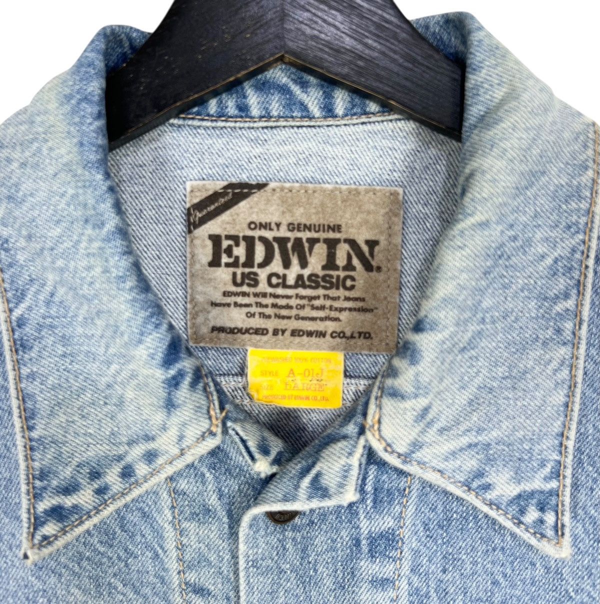 Edwin × Vintage Vintage Edwin Denim Trucker Jacket Size US L / EU 52-54 / 3 - 6 Thumbnail