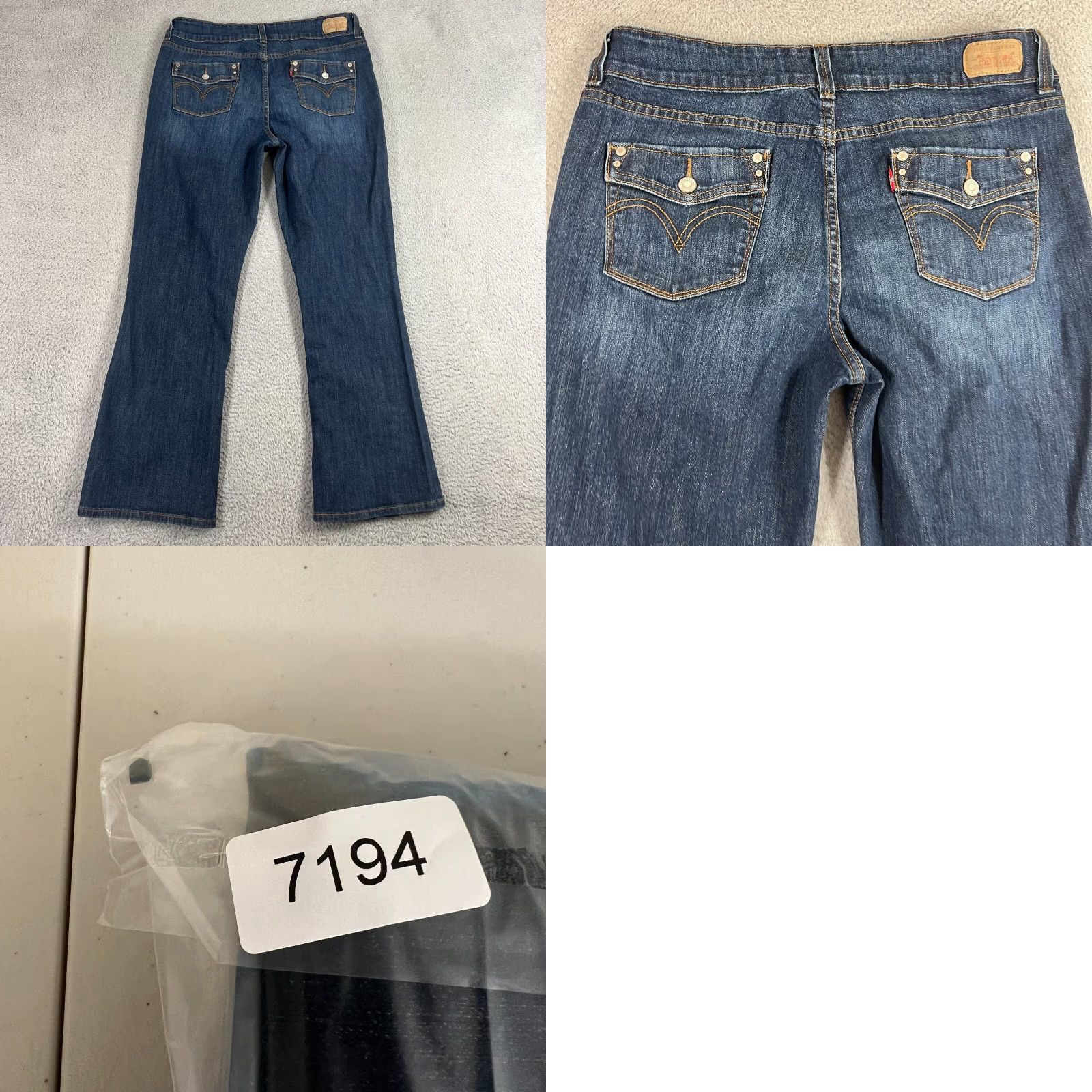 Levi's LEVI'S 526 Bootcut Jeans Womens 12 Blue Stretch Flap Pockets Size 34" / US 12 / IT 48 - 8 Thumbnail