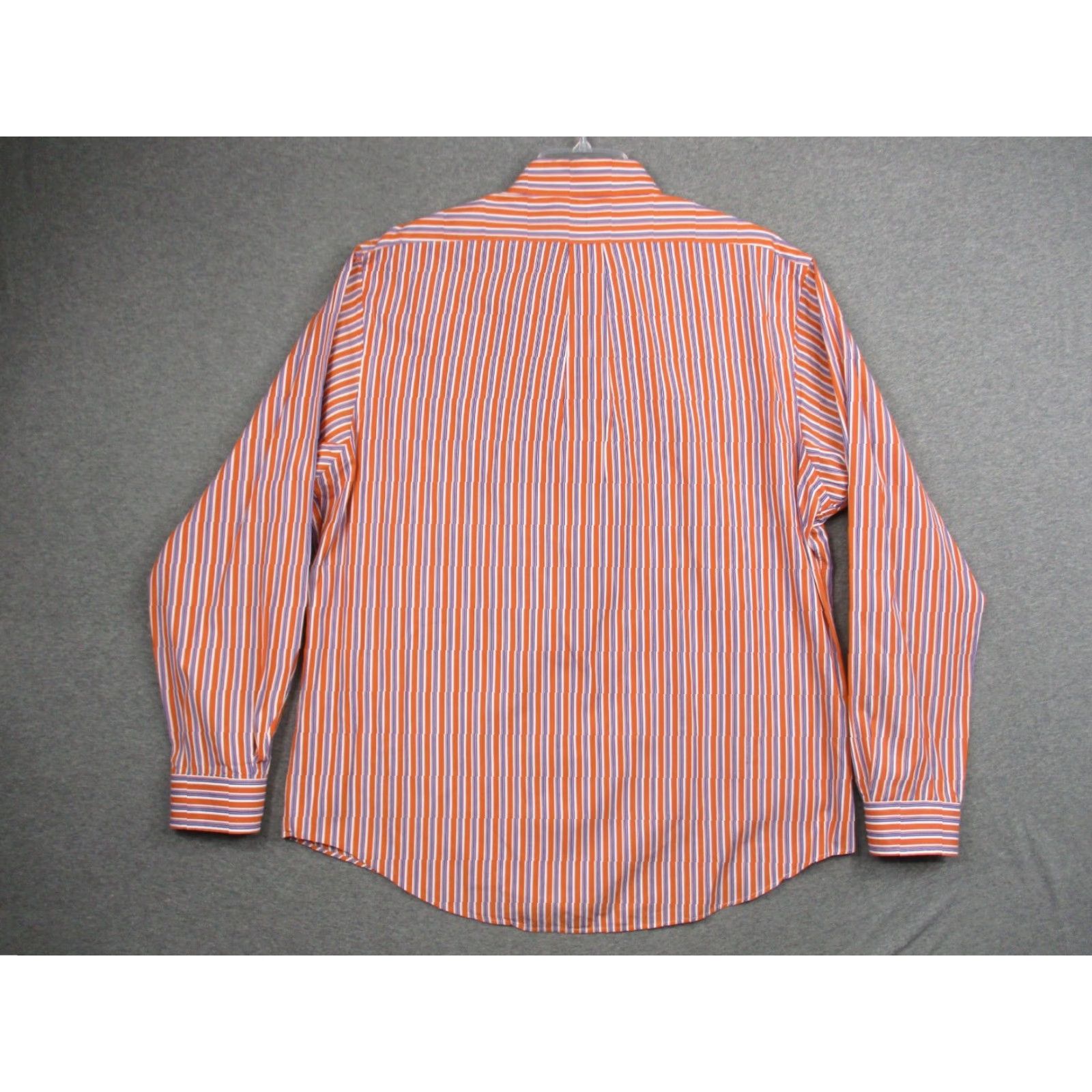 Ralph Lauren VINTAGE Ralph Lauren Custom Fit Shirt XL Men's Orange Blue Stripe Size US XL / EU 56 / 4 - 5 Thumbnail