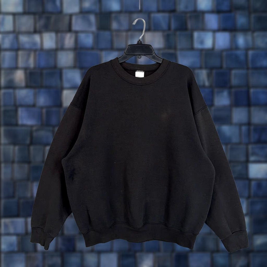 Vintage VINTAGE BVD Sweatshirt Mens 2XL Black Crewneck Pullover Fleece Blank Grunge Classic 90s Men Womens? Size US XXL / EU 58 / 5 - 1 Thumbnail