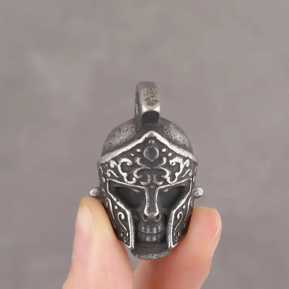 Jewelry Spartan Warrior Helmets Pendant Necklace Size ONE SIZE - 5 Thumbnail
