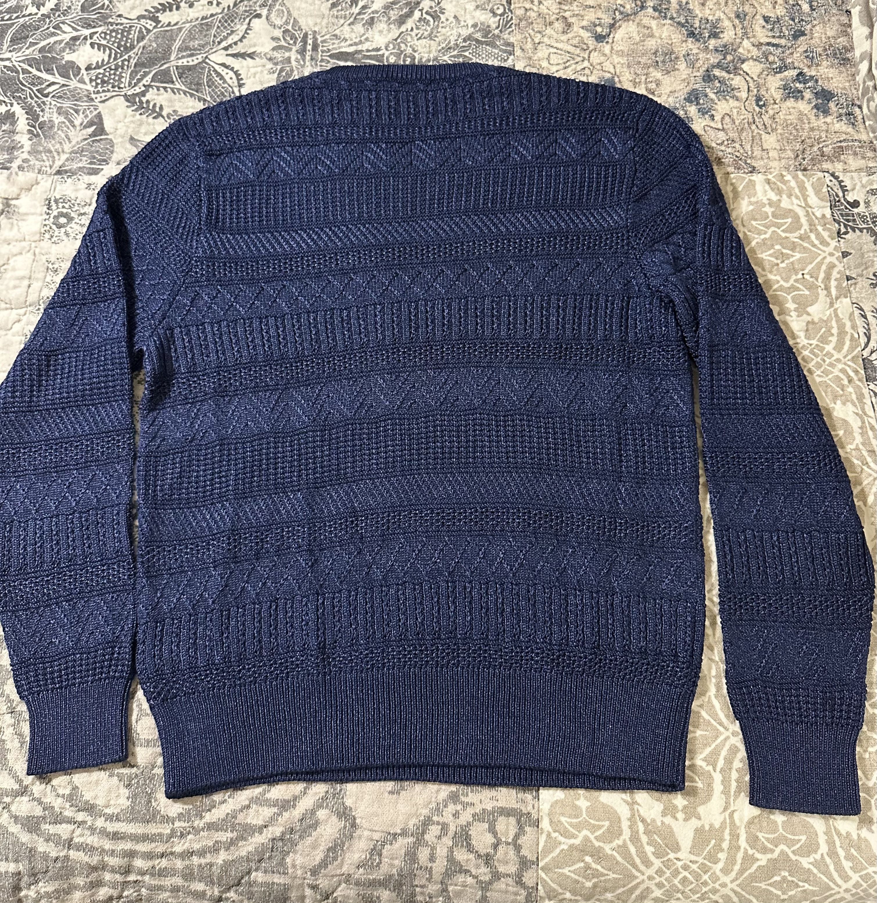 Ralph Lauren Purple Label Ralph Lauren Purple Label Silk/Linen Cable Knit Sweater Size US L / EU 52-54 / 3 - 2 Thumbnail