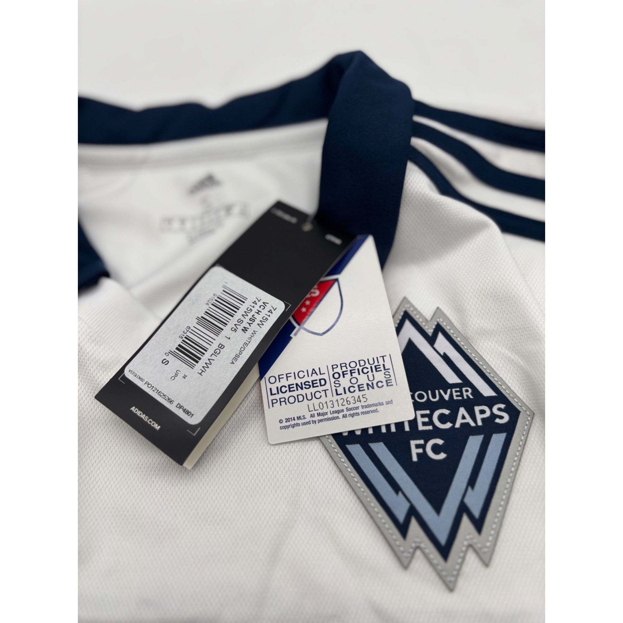 Adidas Adidas Women's Vancouver Whitecaps FC Soccer Jersey, Sz. S Size S / US 4 / IT 40 - 6 Thumbnail