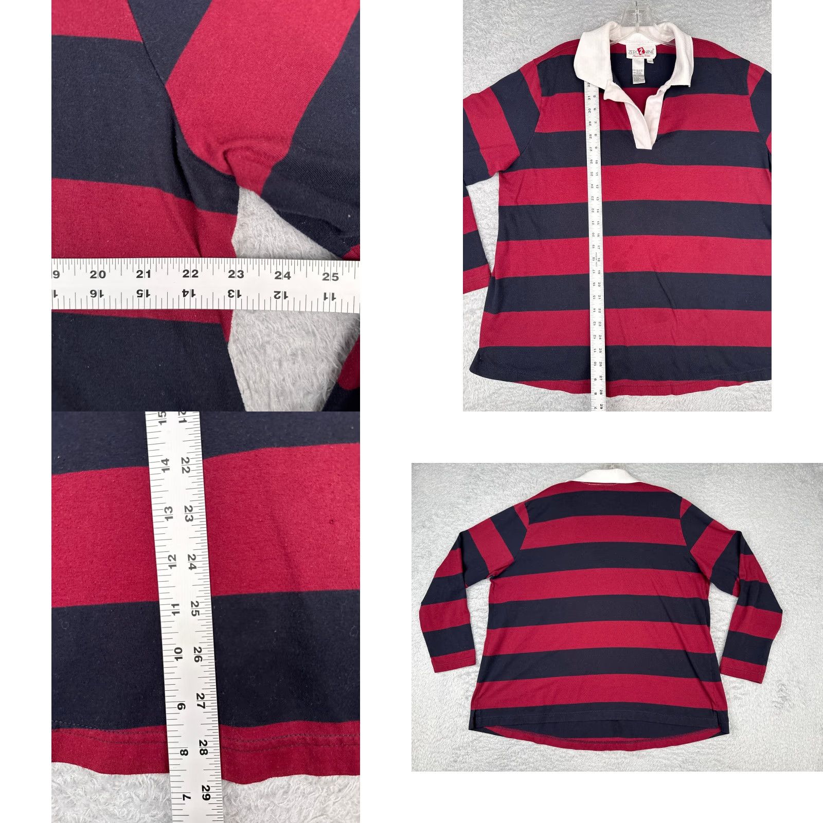 Vintage VINTAGE Zero2Nine Polo Shirt Womens XL Red Size XL / US 12-14 / IT 48-50 - 8 Thumbnail