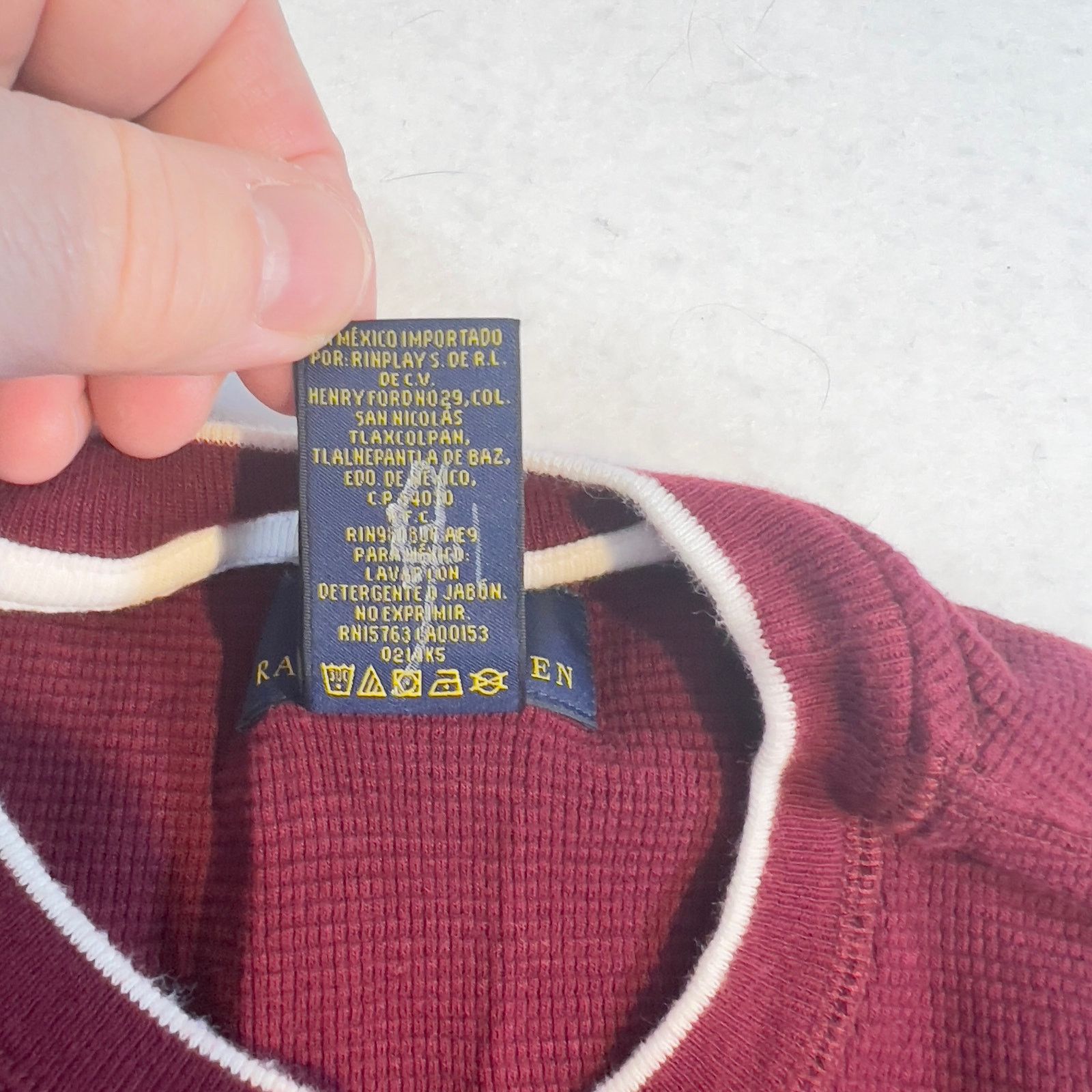 Polo Ralph Lauren Polo Ralph Lauren Long Sleeve Shirt Men 2XL Waffle Pony Logo Size US XXL / EU 58 / 5 - 5 Thumbnail