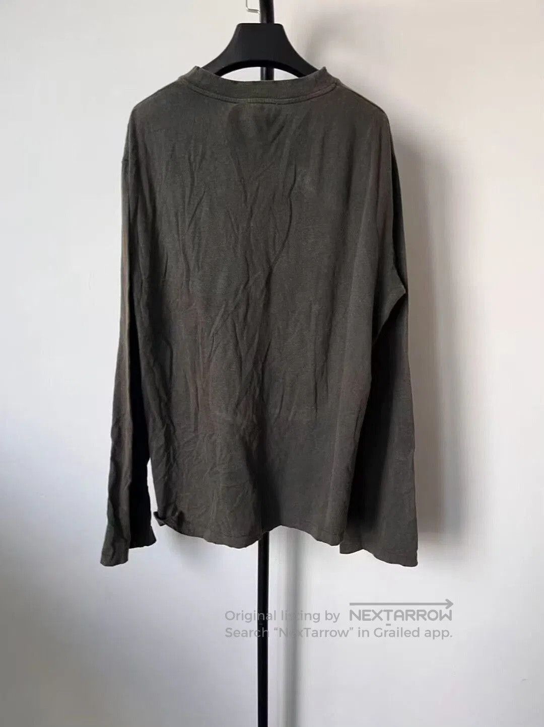 Acne Studios Acne Studios Faded Black Logo Long Sleeve T-shirt. Size US M / EU 48-50 / 2 - 2 Thumbnail
