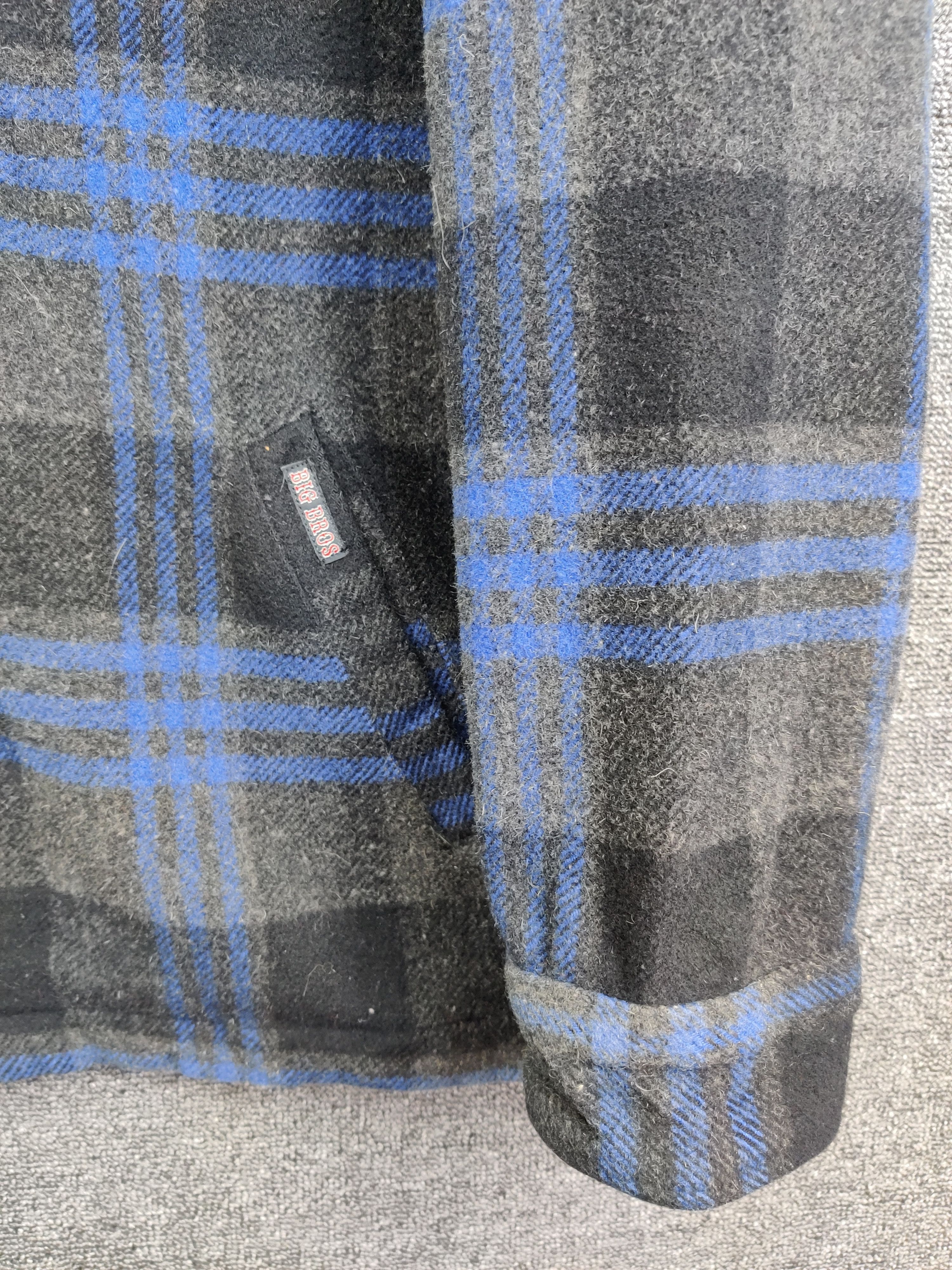 Japanese Brand Vintage Big Bros Wool Plaid Flannel Jacket Size US L / EU 52-54 / 3 - 3 Thumbnail
