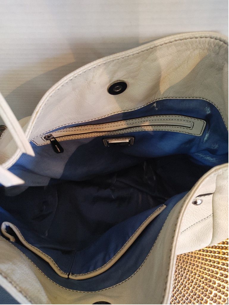 Max Mara MAXX NY Leather Studded Hobo Bag Size ONE SIZE - 9 Thumbnail