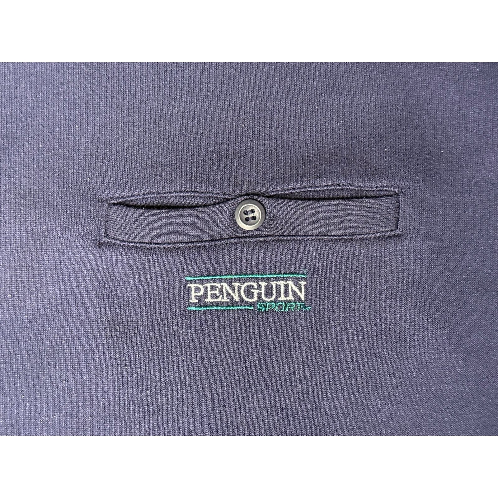 Vintage Vintage Penguin Sport Button Crewneck Sweatshirt 2XL Size US XXL / EU 58 / 5 - 4 Thumbnail