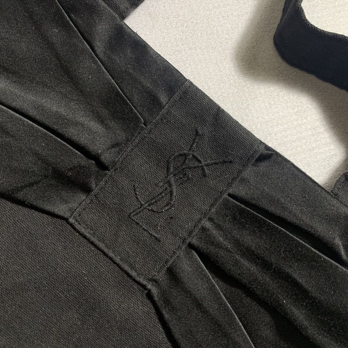 Yves Saint Laurent Yves Saint Laurent Parfums Black Canvas Totebag Size ONE SIZE - 3 Thumbnail