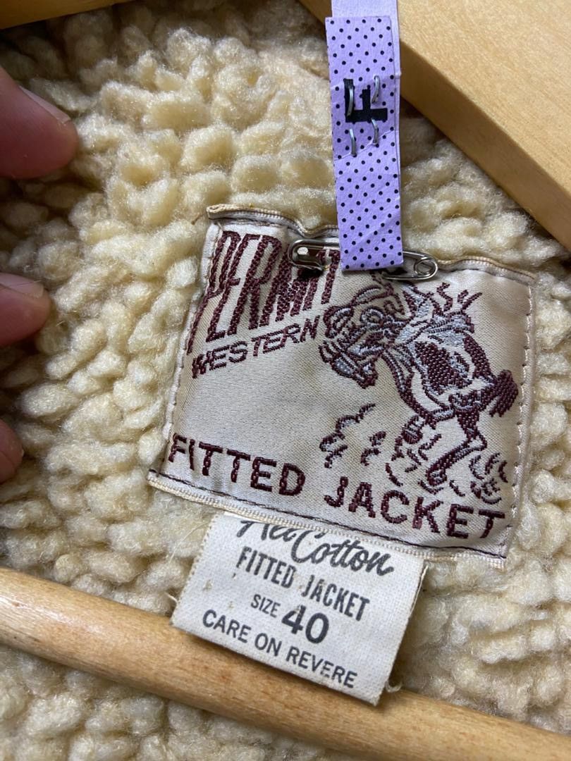 Japanese Brand Permit Western Corduroy Jacket with Sherpa Lining (205) Size US XXS / EU 40 - 3 Thumbnail