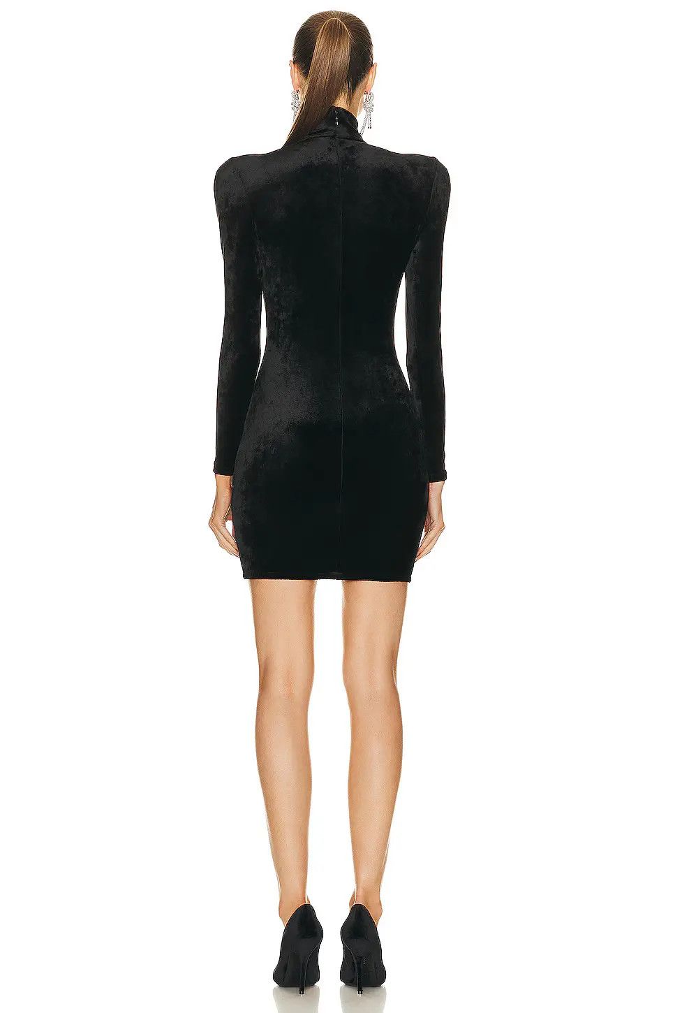 Balenciaga oc11z1125 Turtleneck Dress in Black Size M / US 6-8 / IT 42-44 - 3 Thumbnail