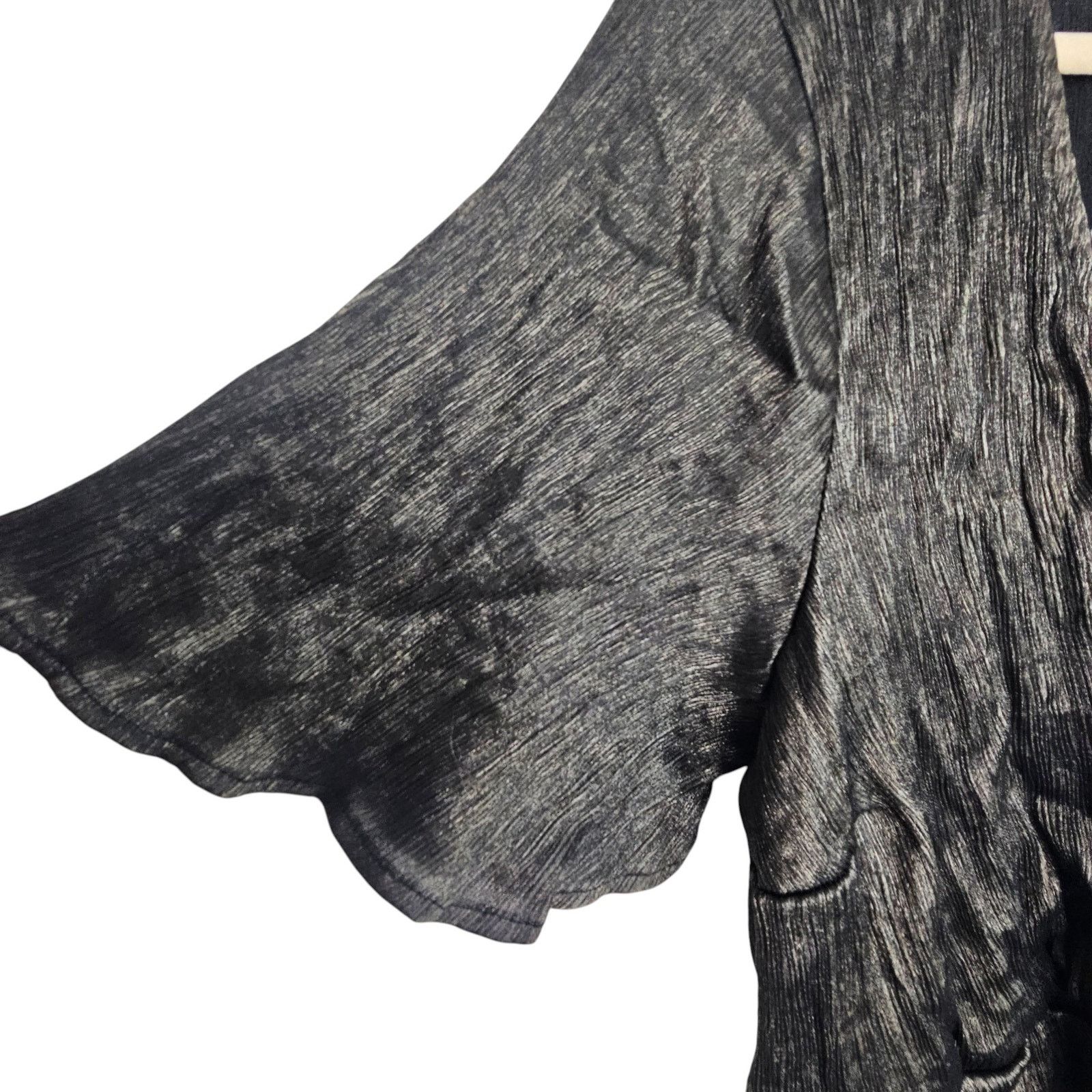 Torrid Torrid Womens Surplice Babydoll Top Size 4X Gray Metallic Size 4XL / US 24-26 - 4 Thumbnail