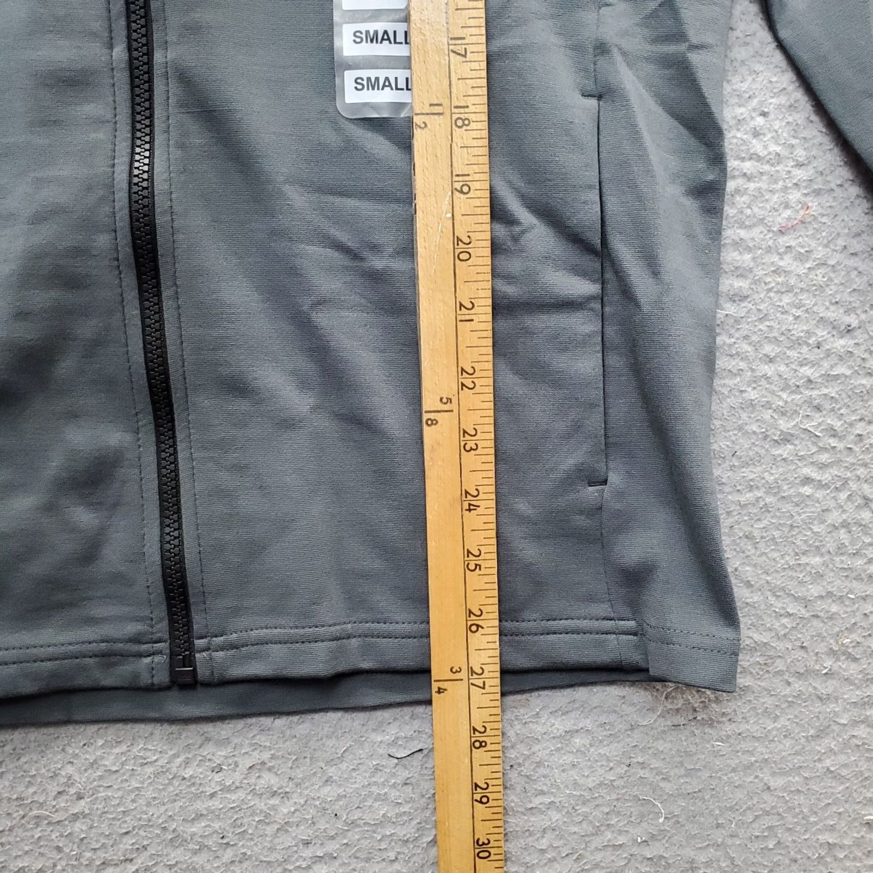 Vintage Member's Mark Mens Hoodie S Gray Rayon Luxe Full Zip Hooded Regular Size: S Size US S / EU 44-46 / 1 - 7 Thumbnail