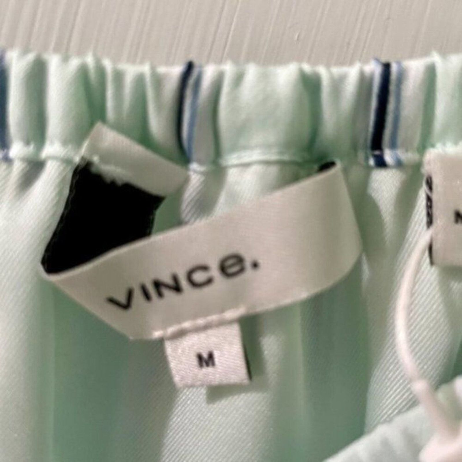 Vince Vince Mint Stripe Gauze Panel Skirt Green M Size 30" / US 8 / IT 44 - 5 Thumbnail