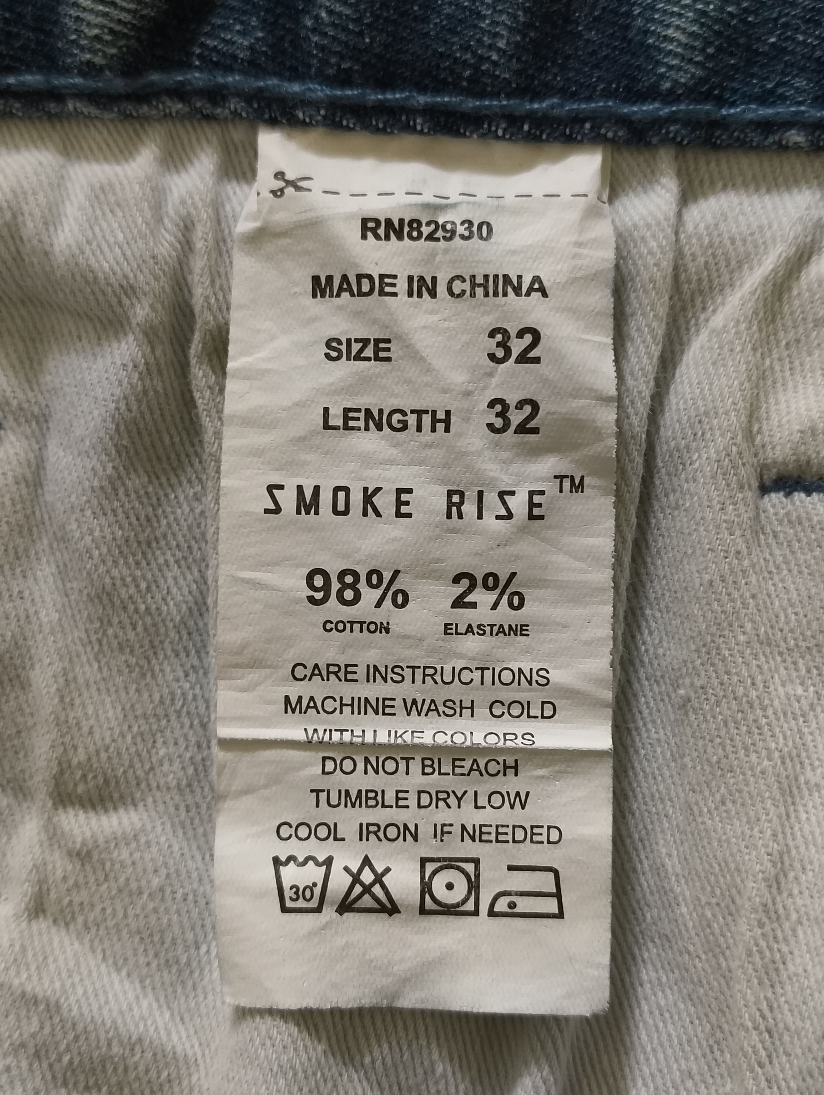 Smoke Rise SMOKE RISE JEANS BIKER STYLE SILVER EFFECT Size US 33 - 8 Thumbnail