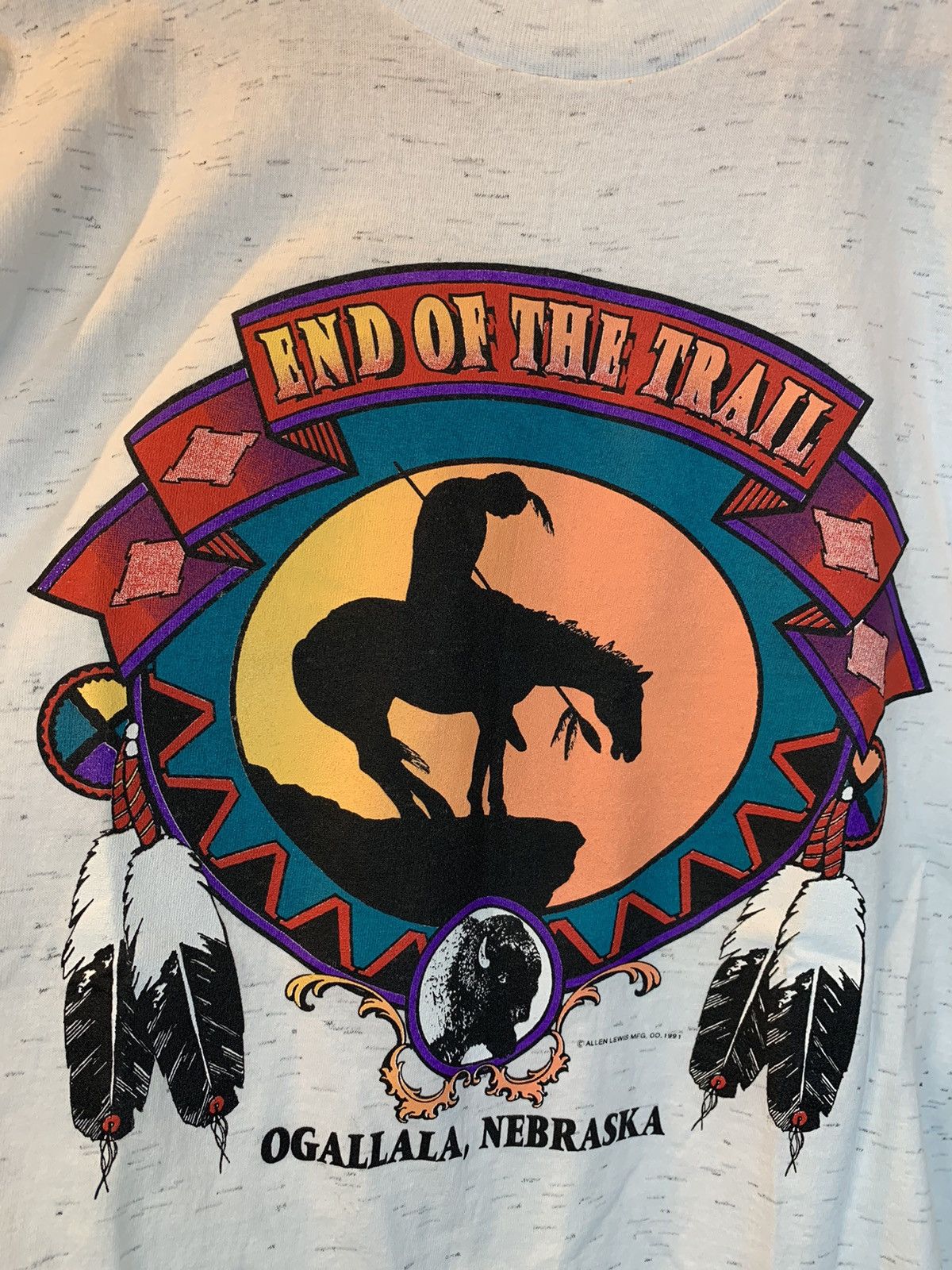 Vintage *RARE* Vintage End Of The Trail Ogallala Nebraska T-Shirt L Size US L / EU 52-54 / 3 - 2 Thumbnail