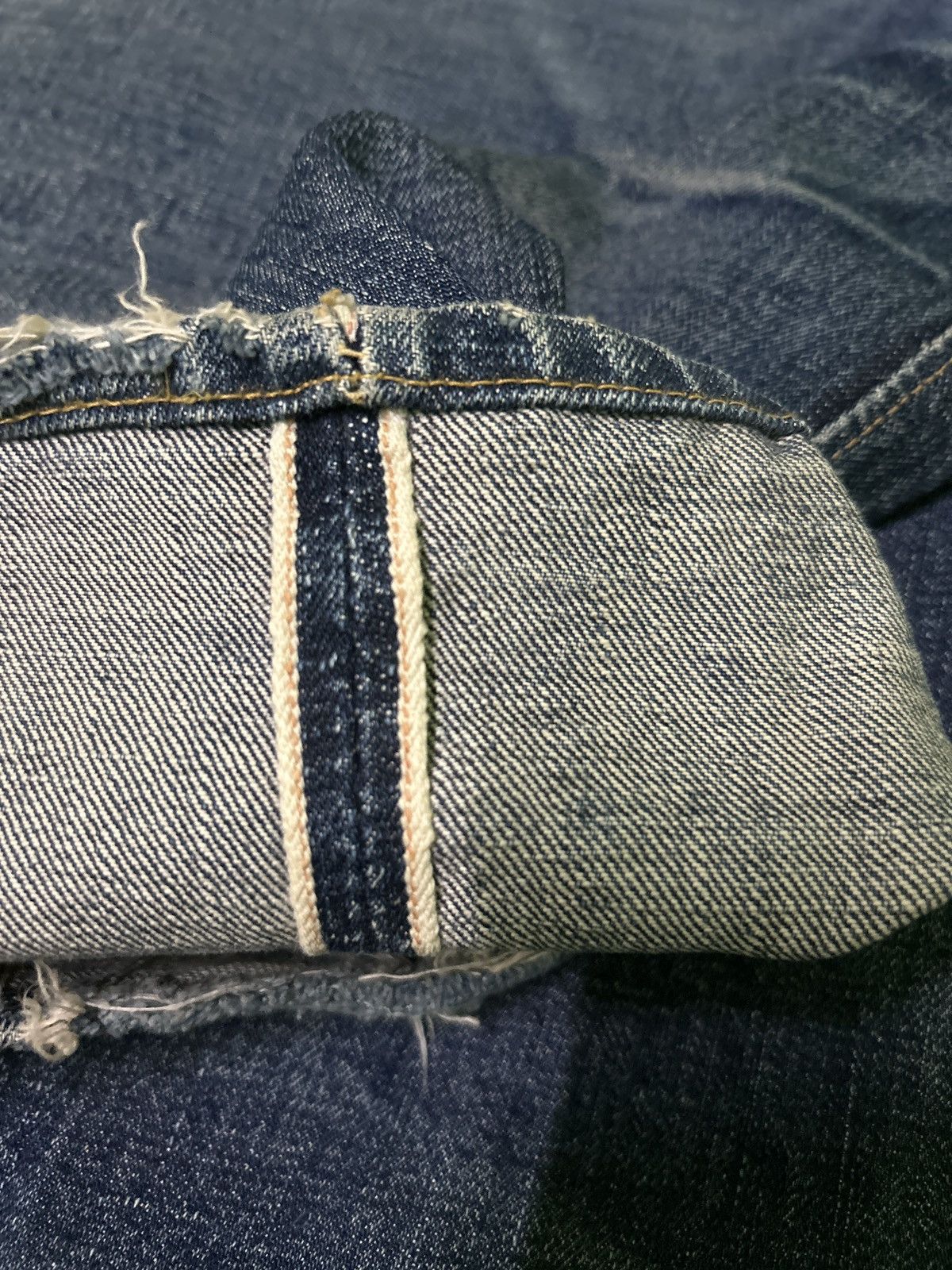 Kapital VINTAGE WAREHOUSE SELVEDGE DISTRESSED DENIM JEANS Size US 28 / EU 44 - 6 Thumbnail