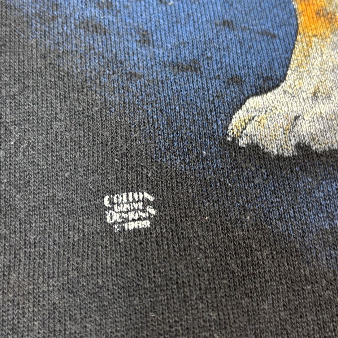 Vintage Vintage 80s Wolf Moon Crewneck Sweatshirt Large Made in USA Size US L / EU 52-54 / 3 - 3 Thumbnail