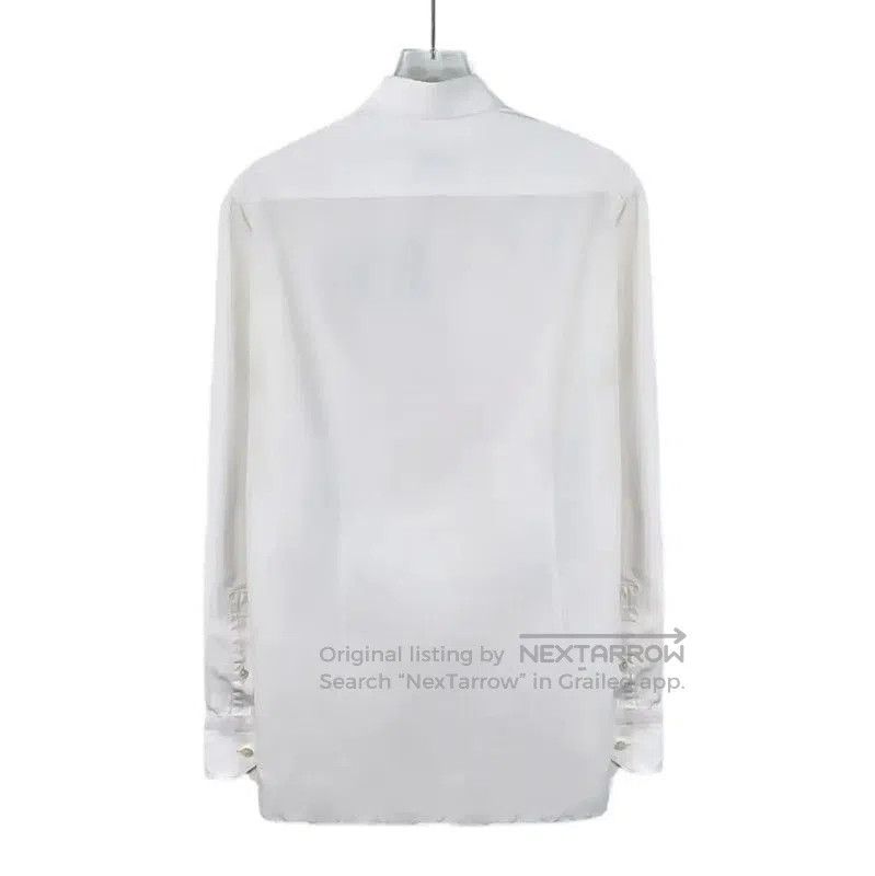 Lanvin Lanvin White Cotton Long Sleeve Shirt . Size US M / EU 48-50 / 2 - 1 Thumbnail