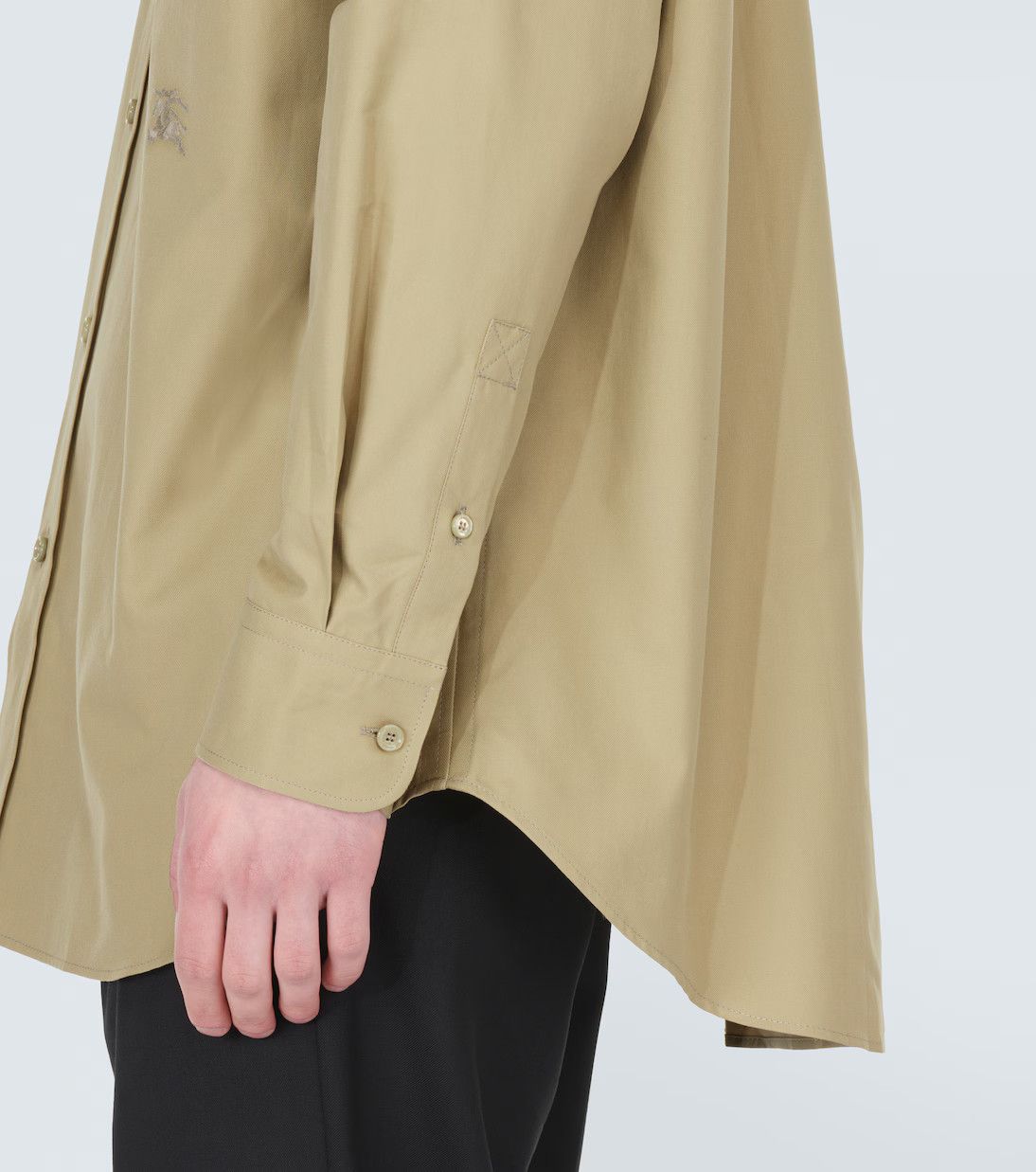 Burberry o1y0426 Solid Color Shirt in Beige Size US XL / EU 56 / 4 - 5 Thumbnail