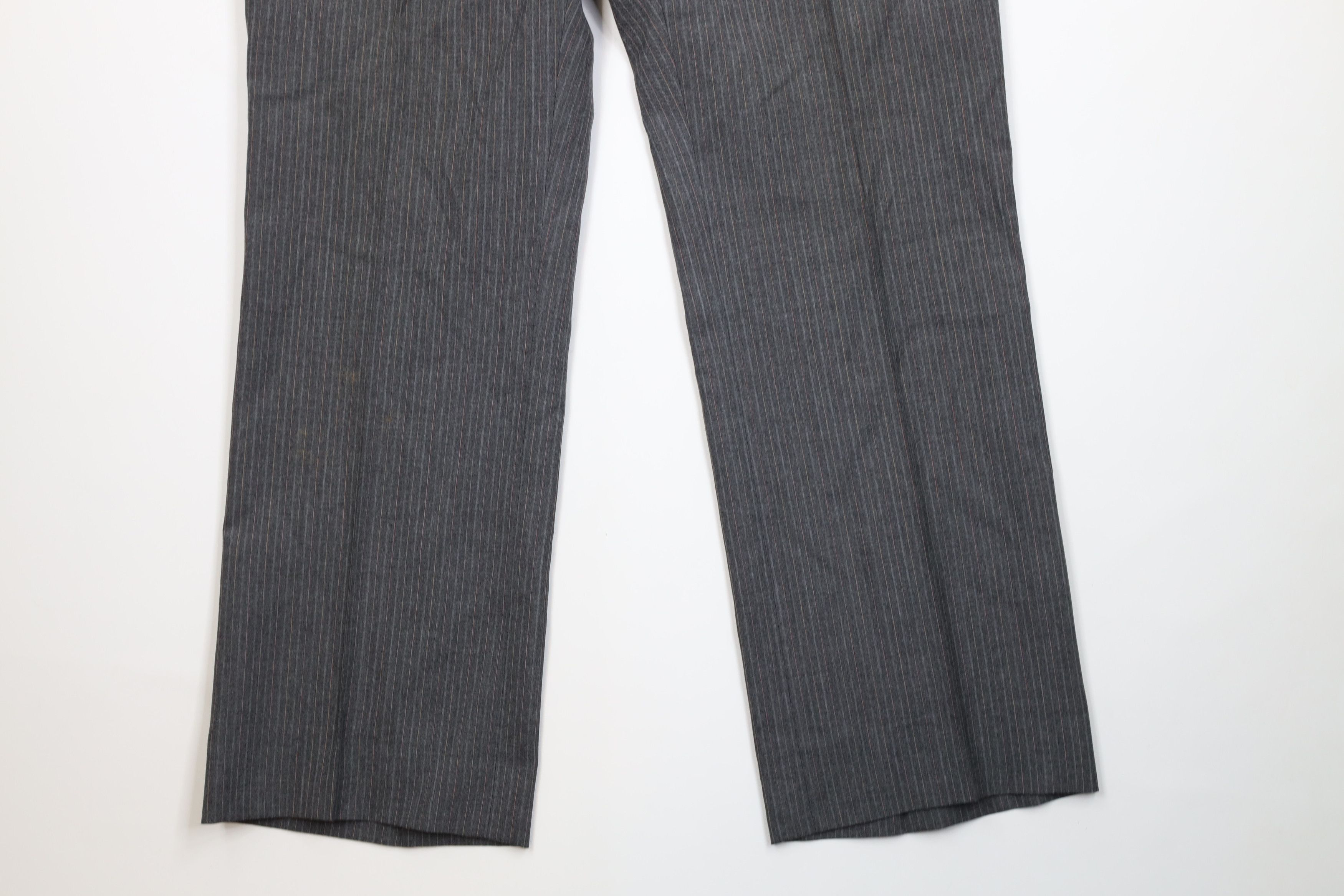 Vintage Vintage 70s Streetwear Striped Wide Leg Chino Pants USA Size US 38 / EU 54 - 4 Thumbnail