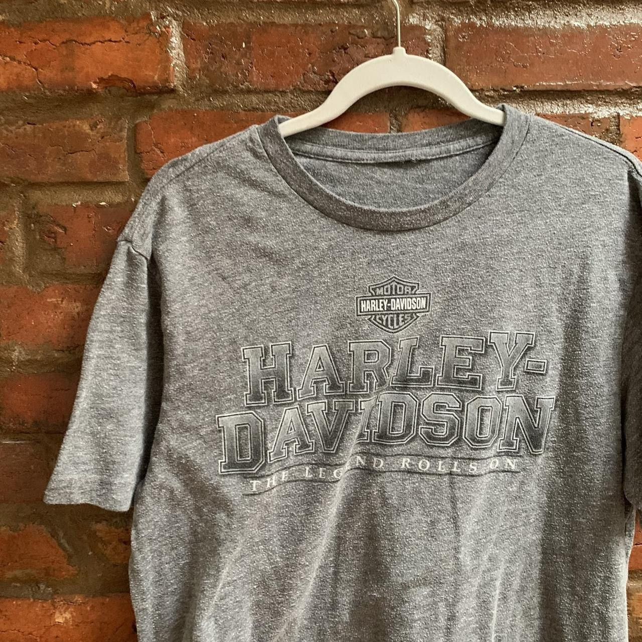 Harley Davidson × Vintage Vintage Harley Davidson Gray Oversized T-shirt Size US L / EU 52-54 / 3 - 2 Thumbnail