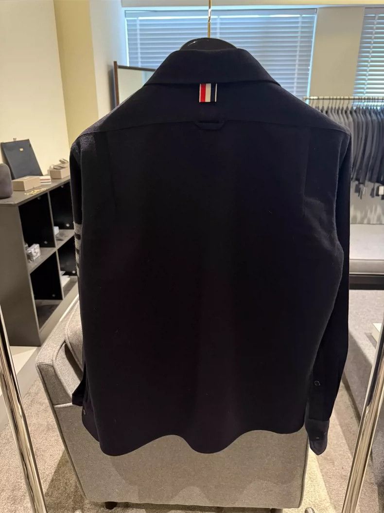 Thom Browne Thom Browne Rare blue and black shirt jacket 2505-Nextarrow Size US M / EU 48-50 / 2 - 2 Thumbnail