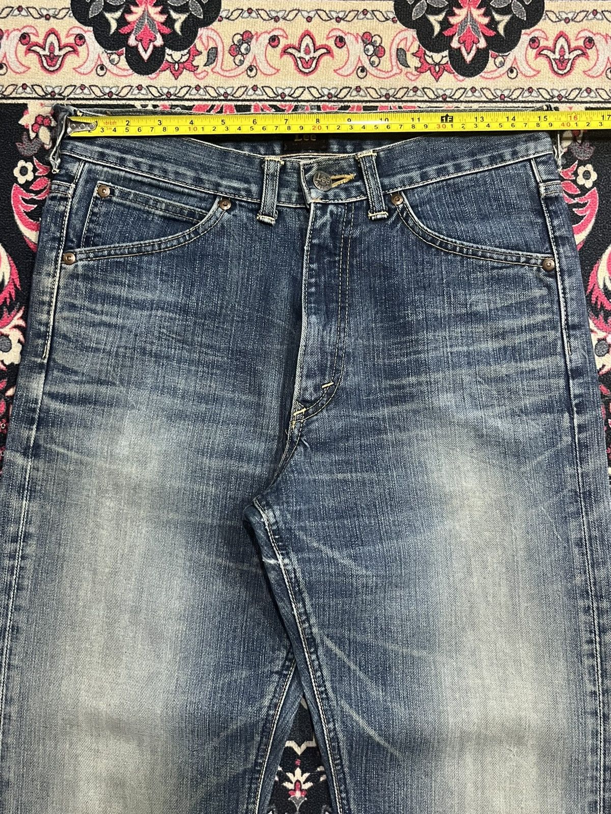 Lee Vintage Lee Riders Union Made Sanforized Distress Blue Jeans Size US 29 - 13 Thumbnail