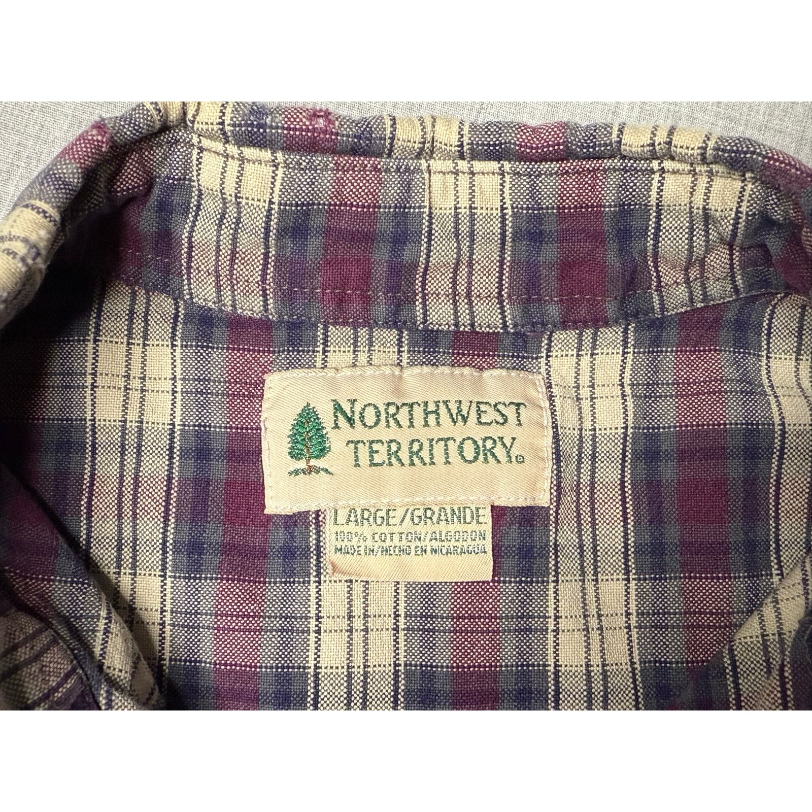 Northwest Territory × Vintage Vintage Northwest Territory Button Down Flannel Shirt Large Size US L / EU 52-54 / 3 - 3 Thumbnail