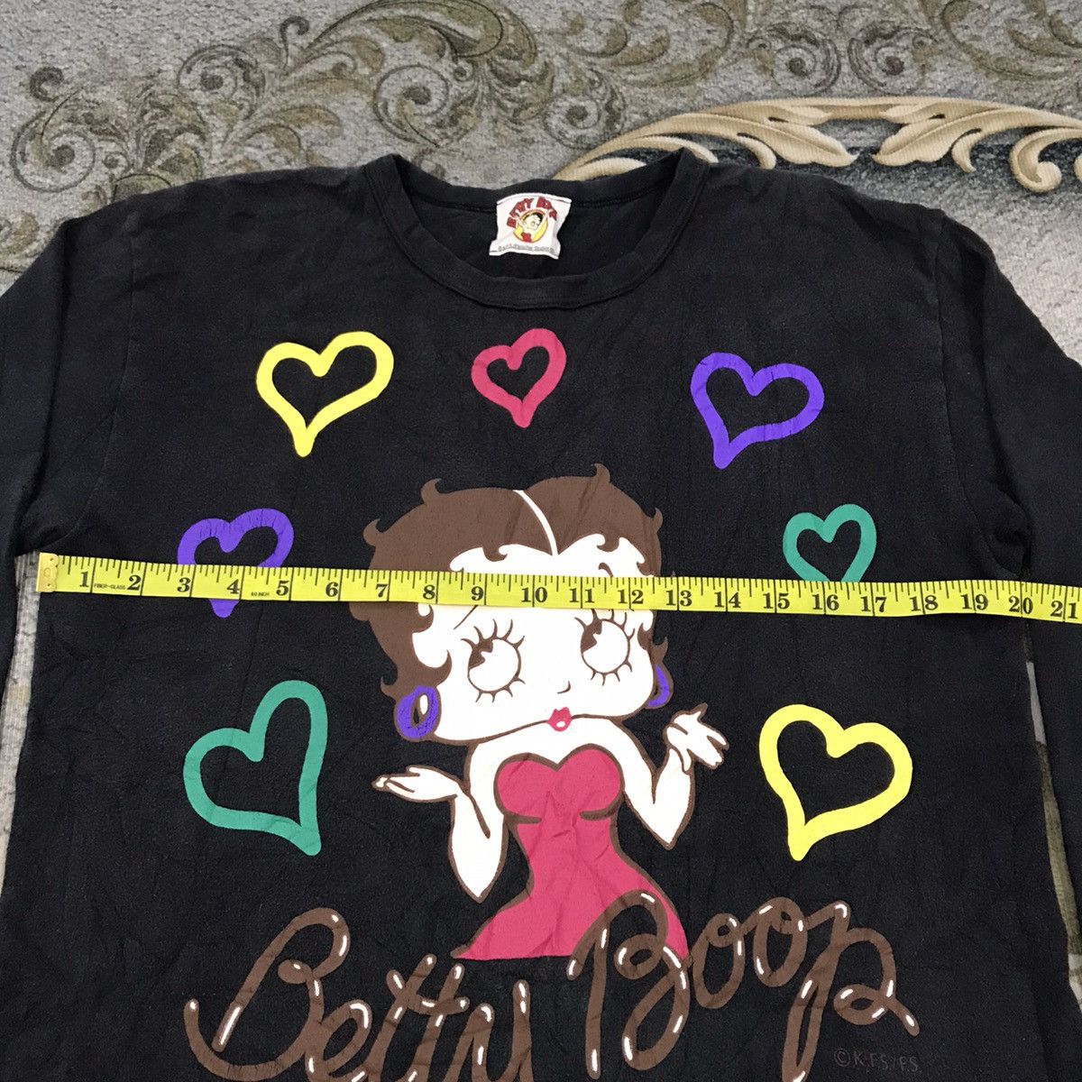 Anime Betty Boop long sleeves big logo made in Japan Size US M / EU 48-50 / 2 - 4 Thumbnail