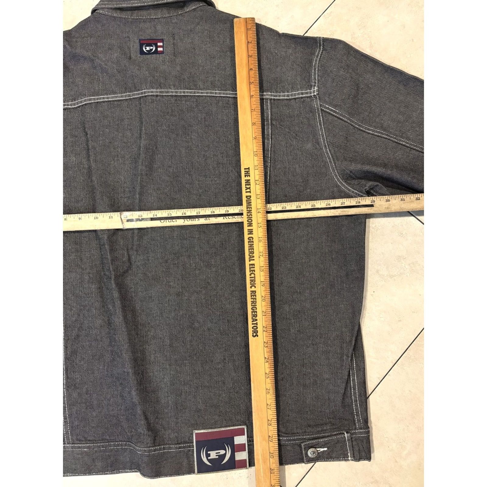 Phat Farm VINTAGE Phat Farm Denim Jacket Mens 3XL Gray Contrast Stitch Trucker Embroidered Logo Jacket Mens Gray Denim 3XL Embroidered Logo Workwear Casual Size US XXL / EU 58 / 5 - 7 Thumbnail