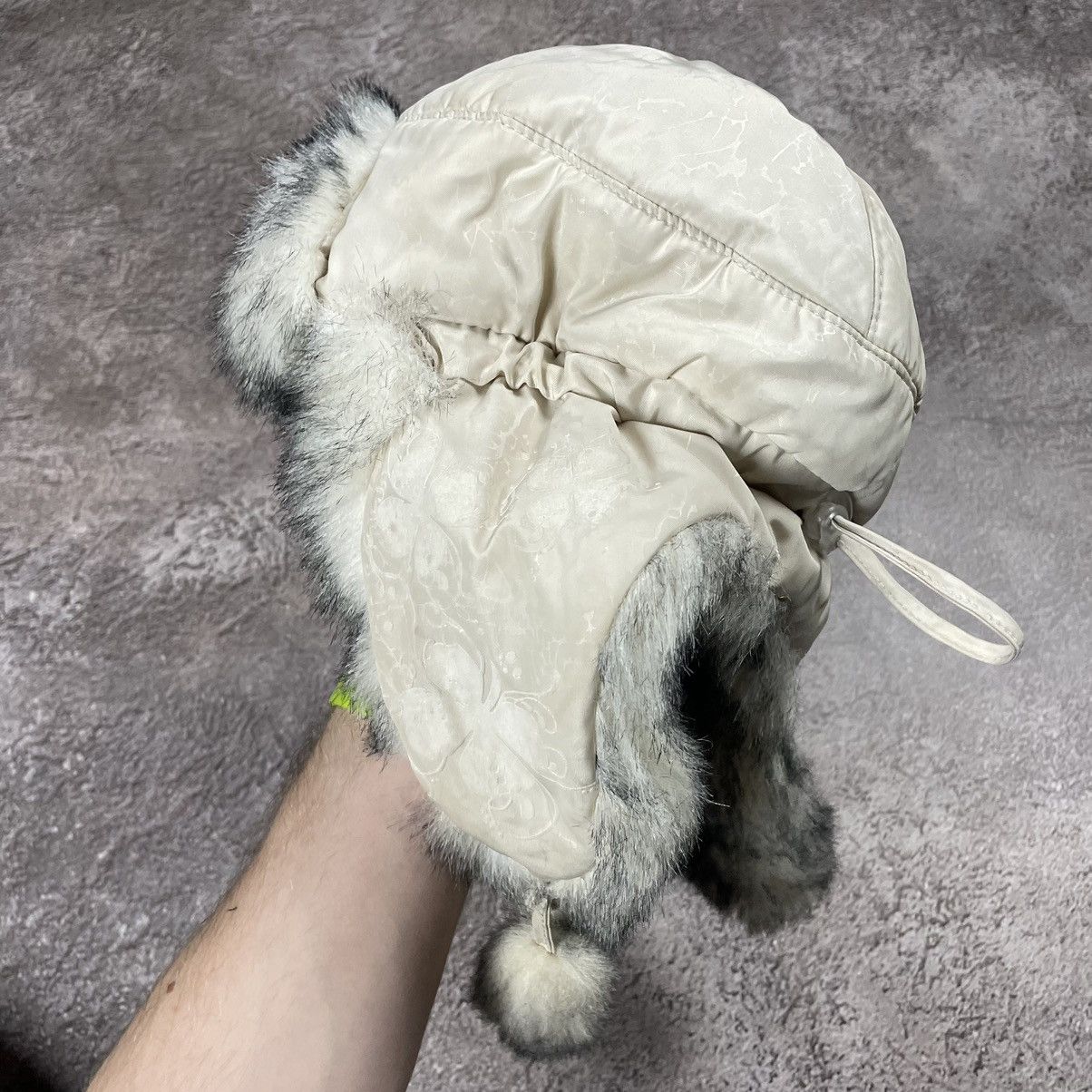 Vintage Vintage 90s Mohair Beanie Ushanka Faux Fur Grunge Logo OS Size ONE SIZE - 3 Thumbnail