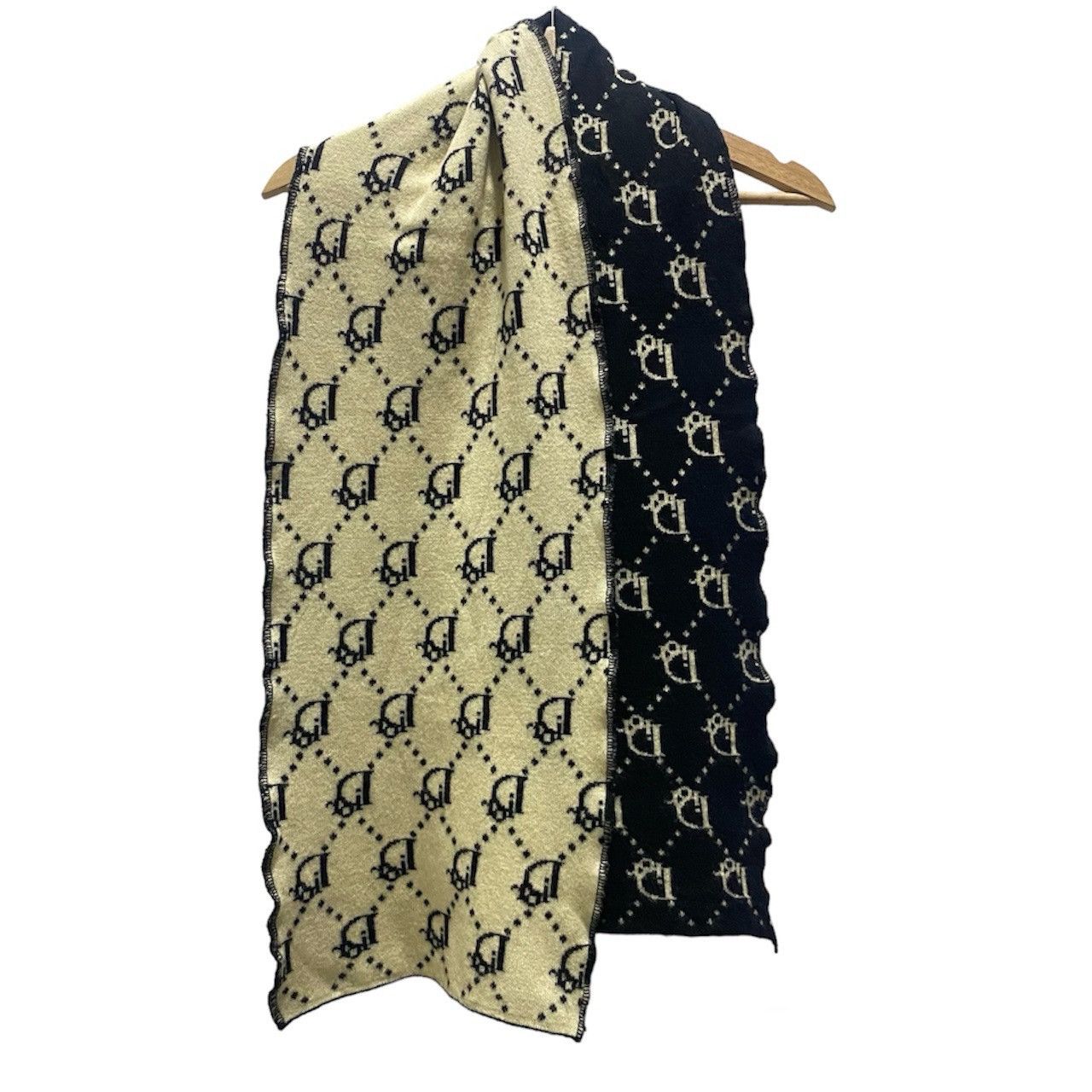 Christian Dior Monsieur CHRISTIAN DIOR MONOGRAM WOOL SCARF/MUFLER Size ONE SIZE - 2 Thumbnail