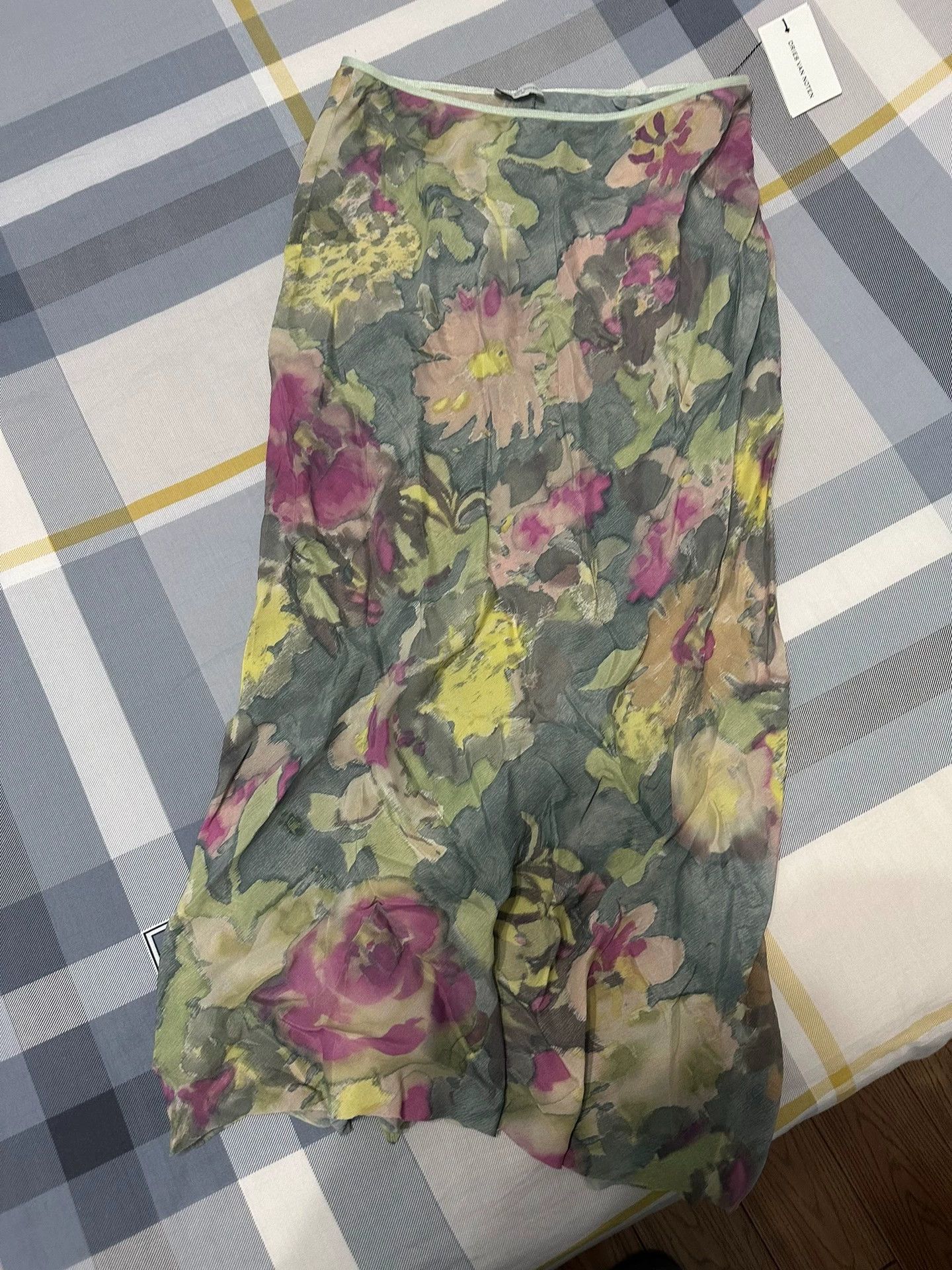 Dries Van Noten Dries van noten DVN Oil Floral Print Calf-Length Skirt Size 25" / US 0 / IT 36 - 1 Thumbnail